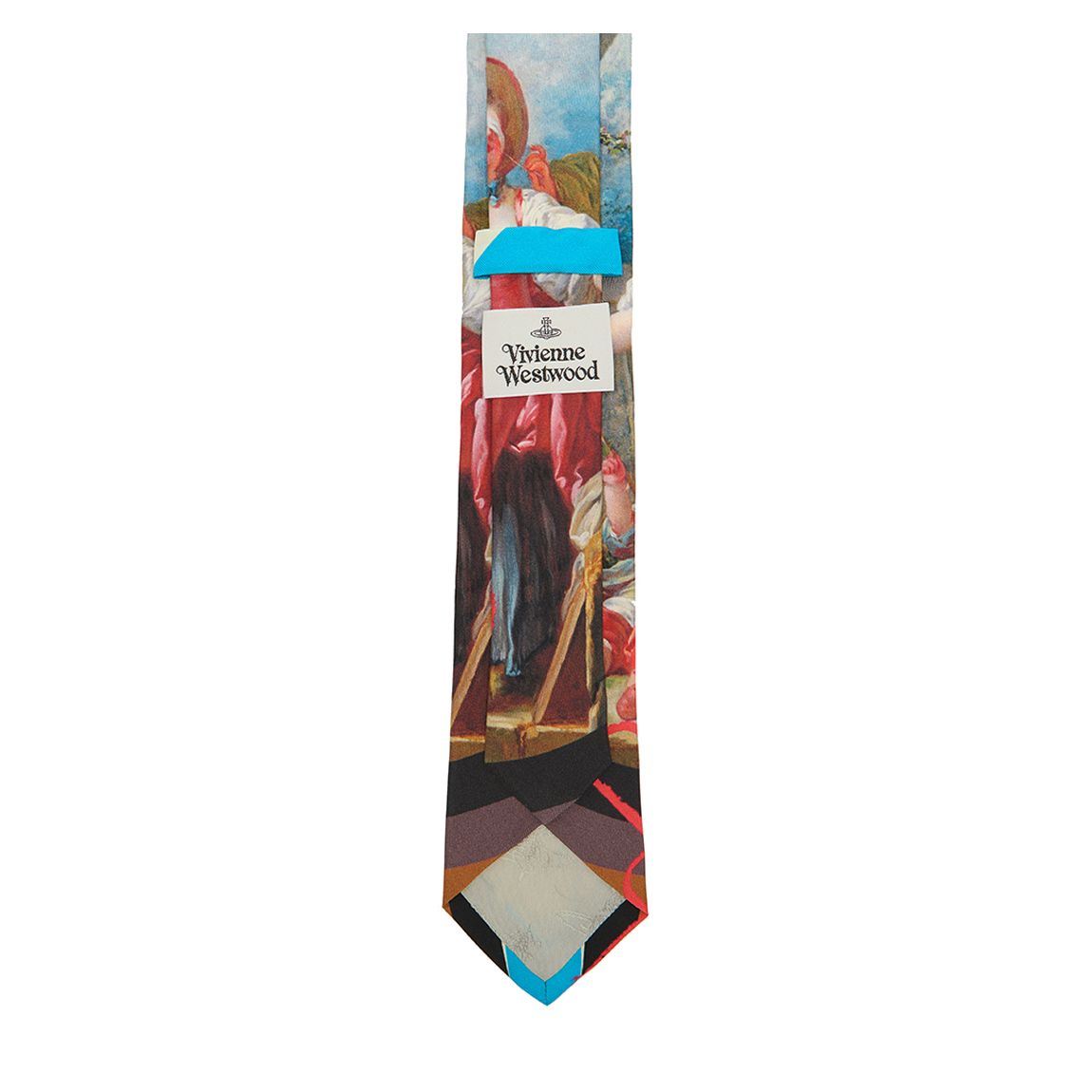 Light Blue Blind Man'S Buff Print Tie Tie 7Cm main product photo