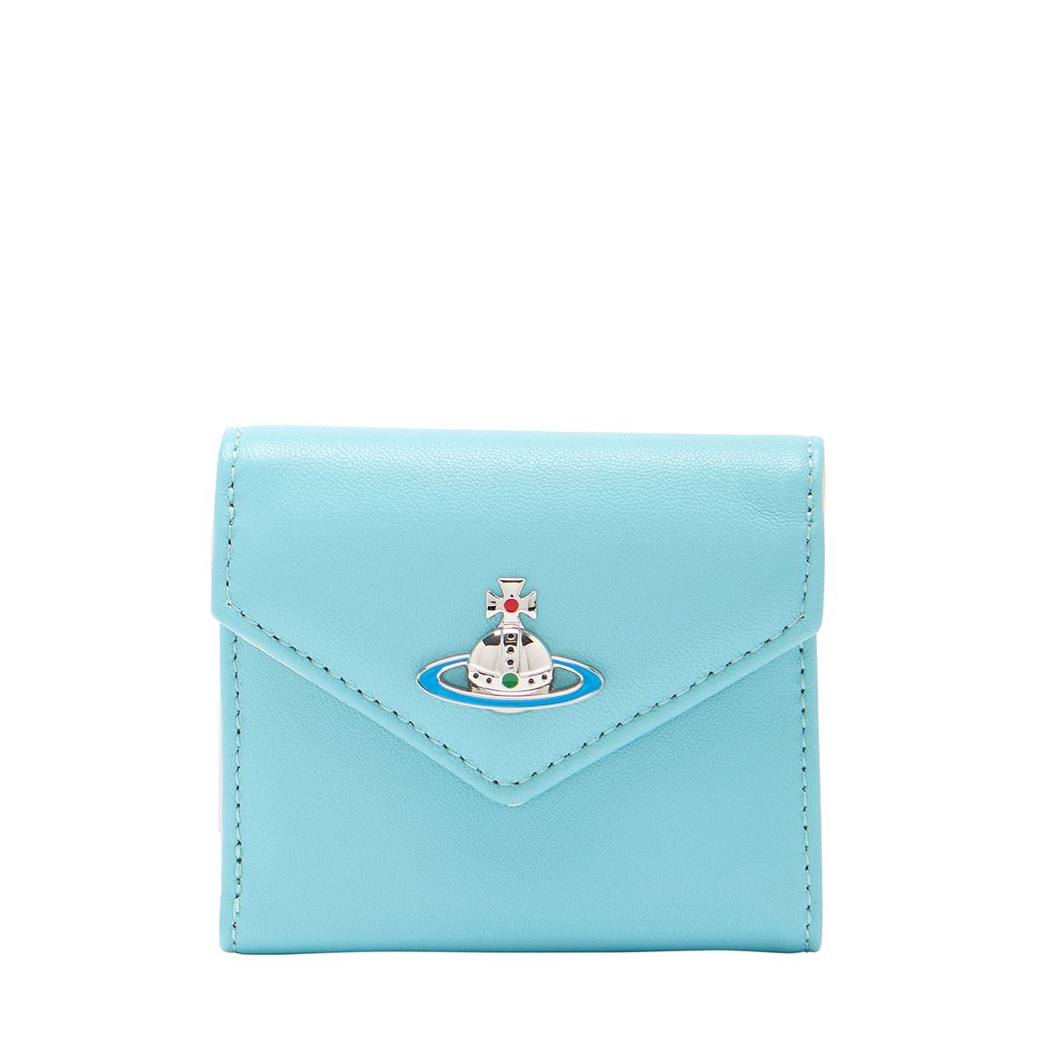 Blue Soft Leather Emma Envelope Billfold main product photo