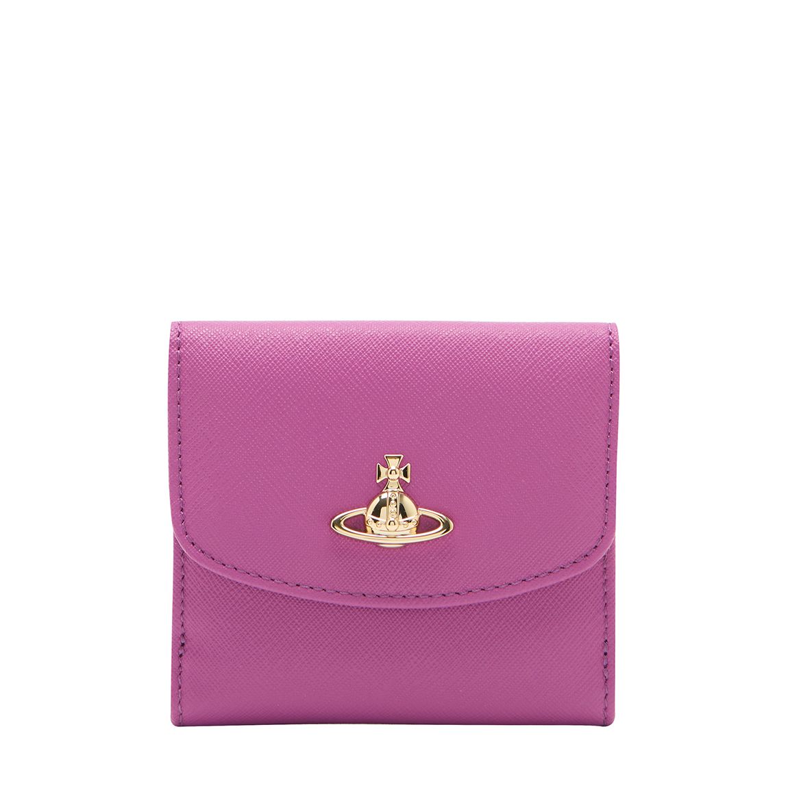 Purple Saffiano Victoria Small Wallet main product photo