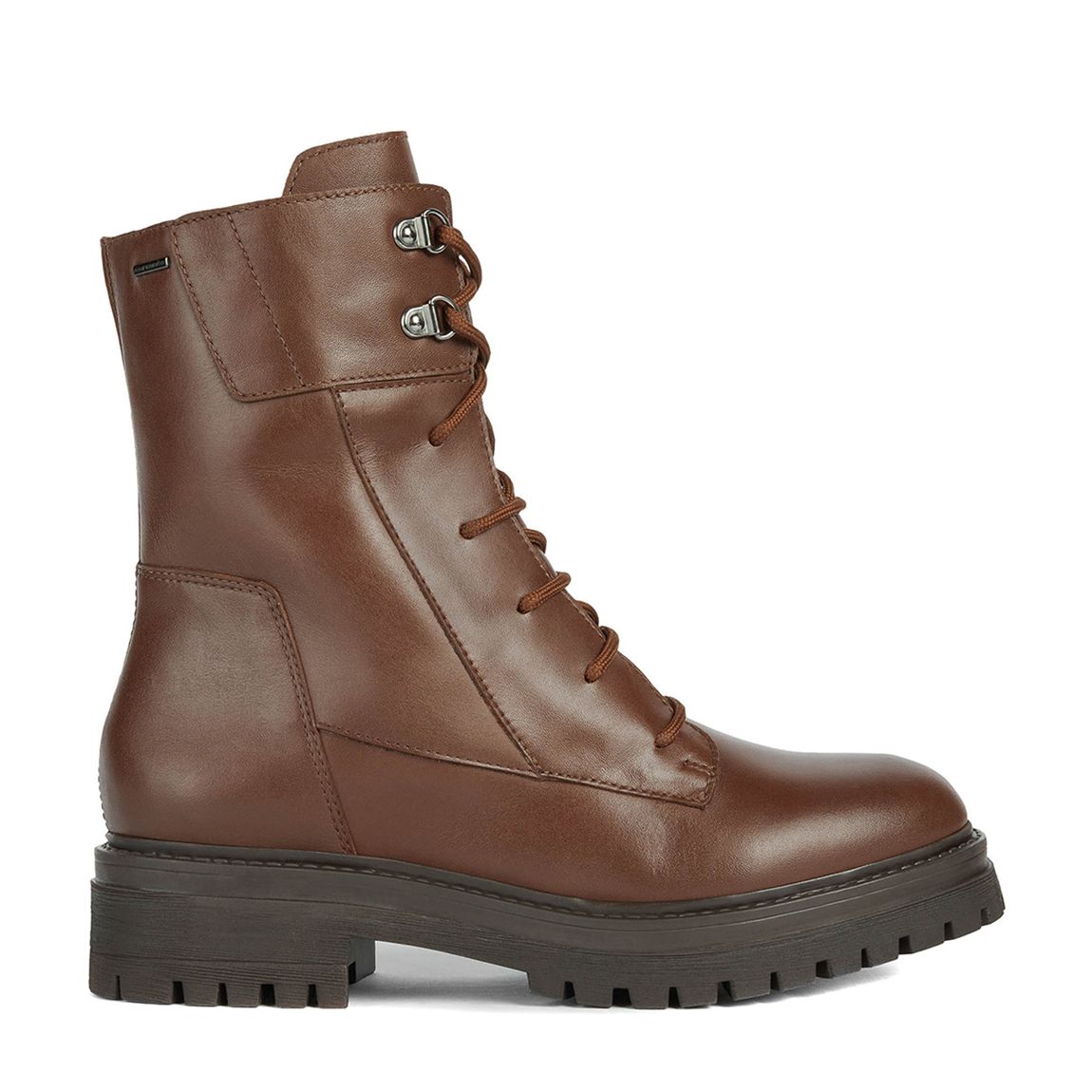 Brown Leather D Iridea Ankle Boot main product photo