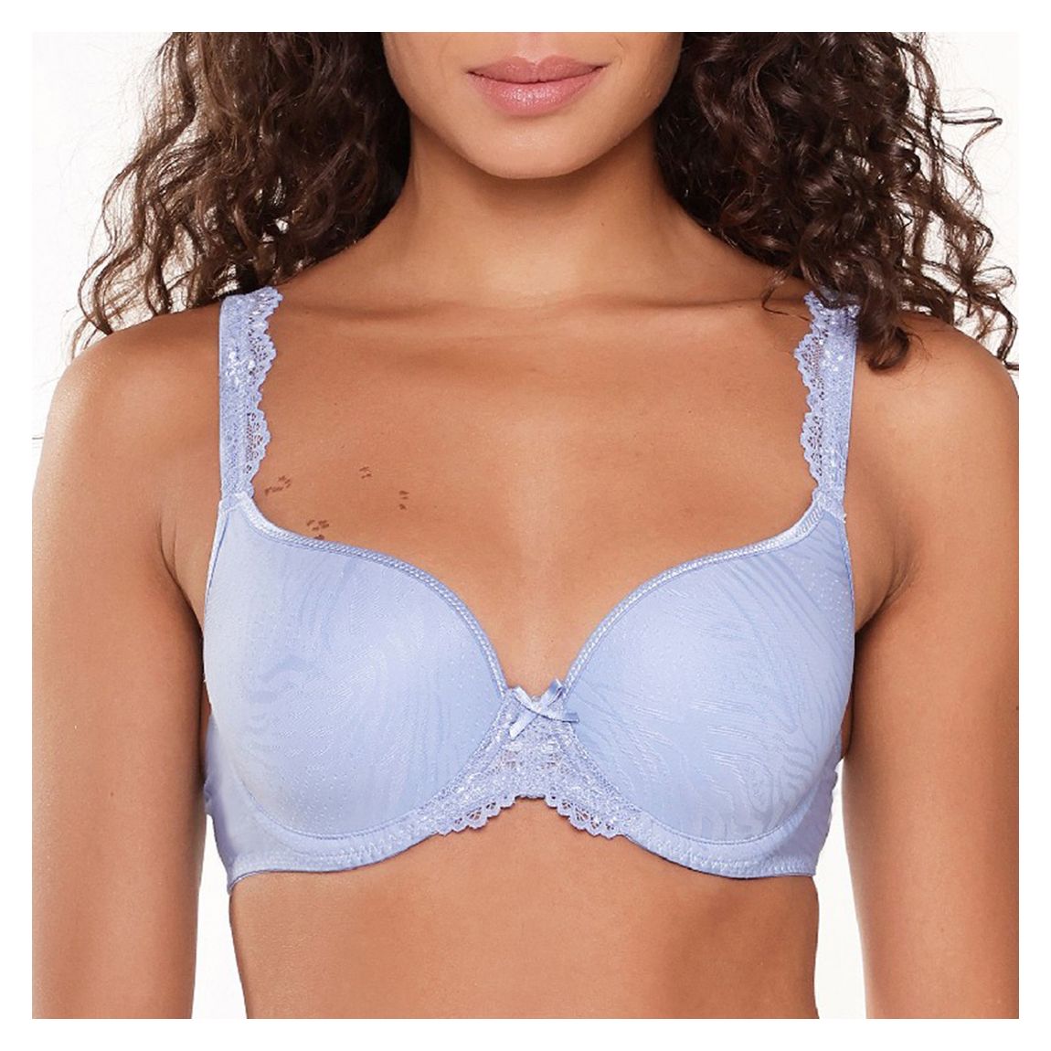 Misty blue jacquard DAILY T-Shirt Bra - Plus Size main product photo