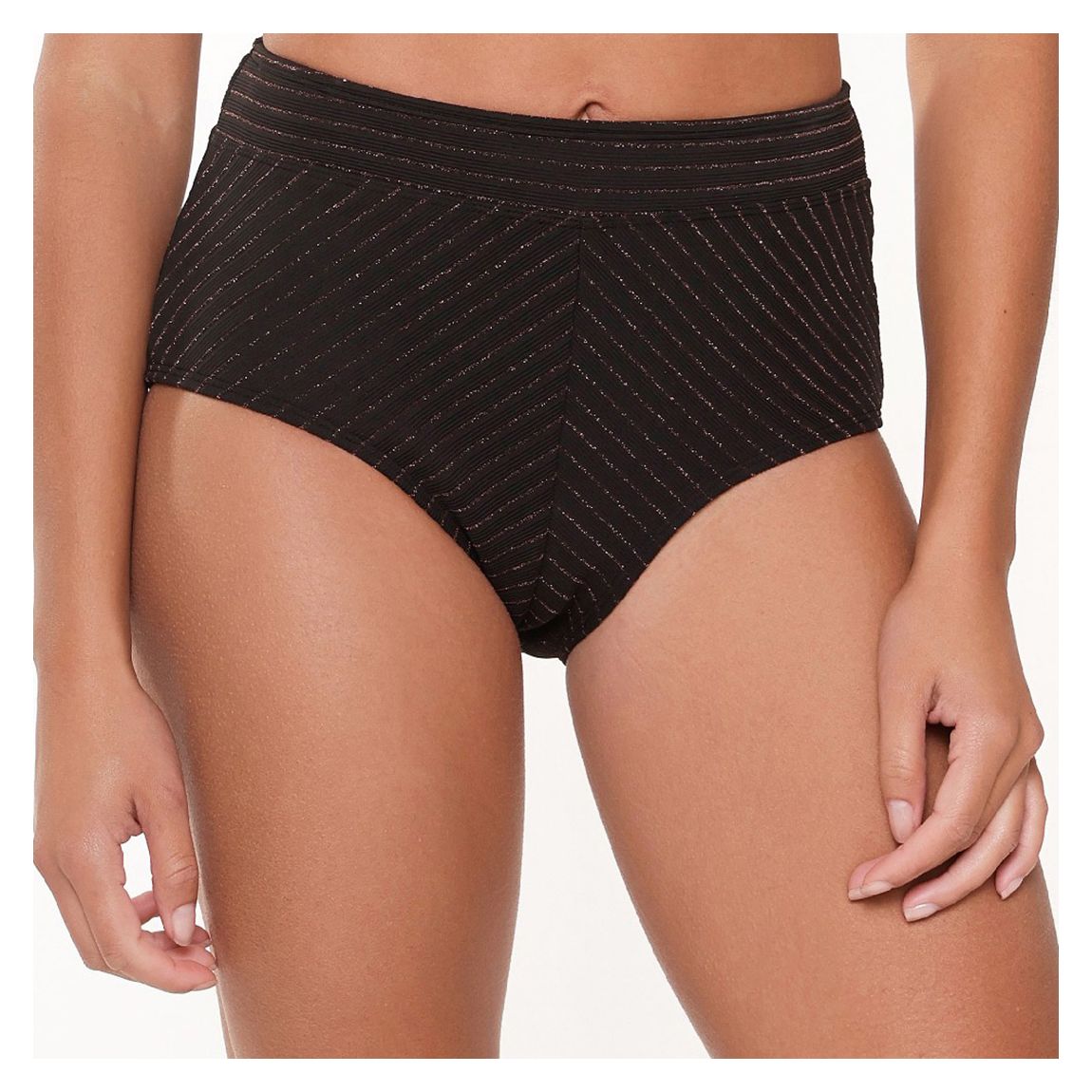 Black High waist brief main product photo