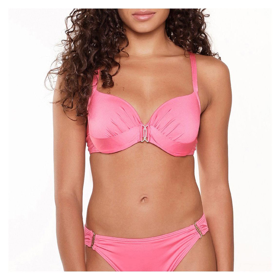 Hot pink Moulded Bikini top main product photo