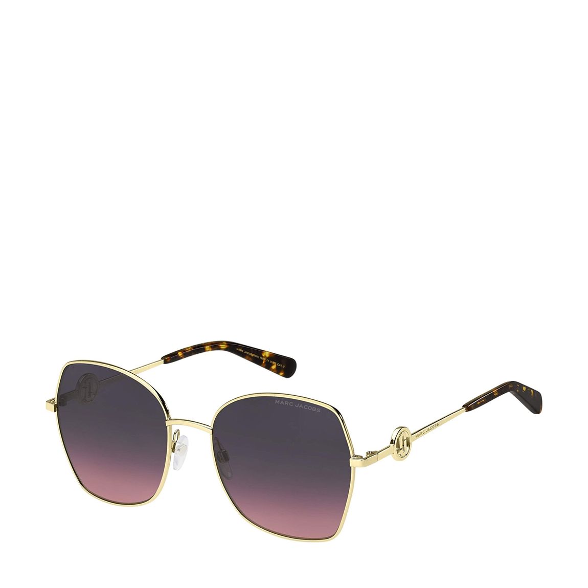 Women's Gold Geometric Sunglasses main product photo