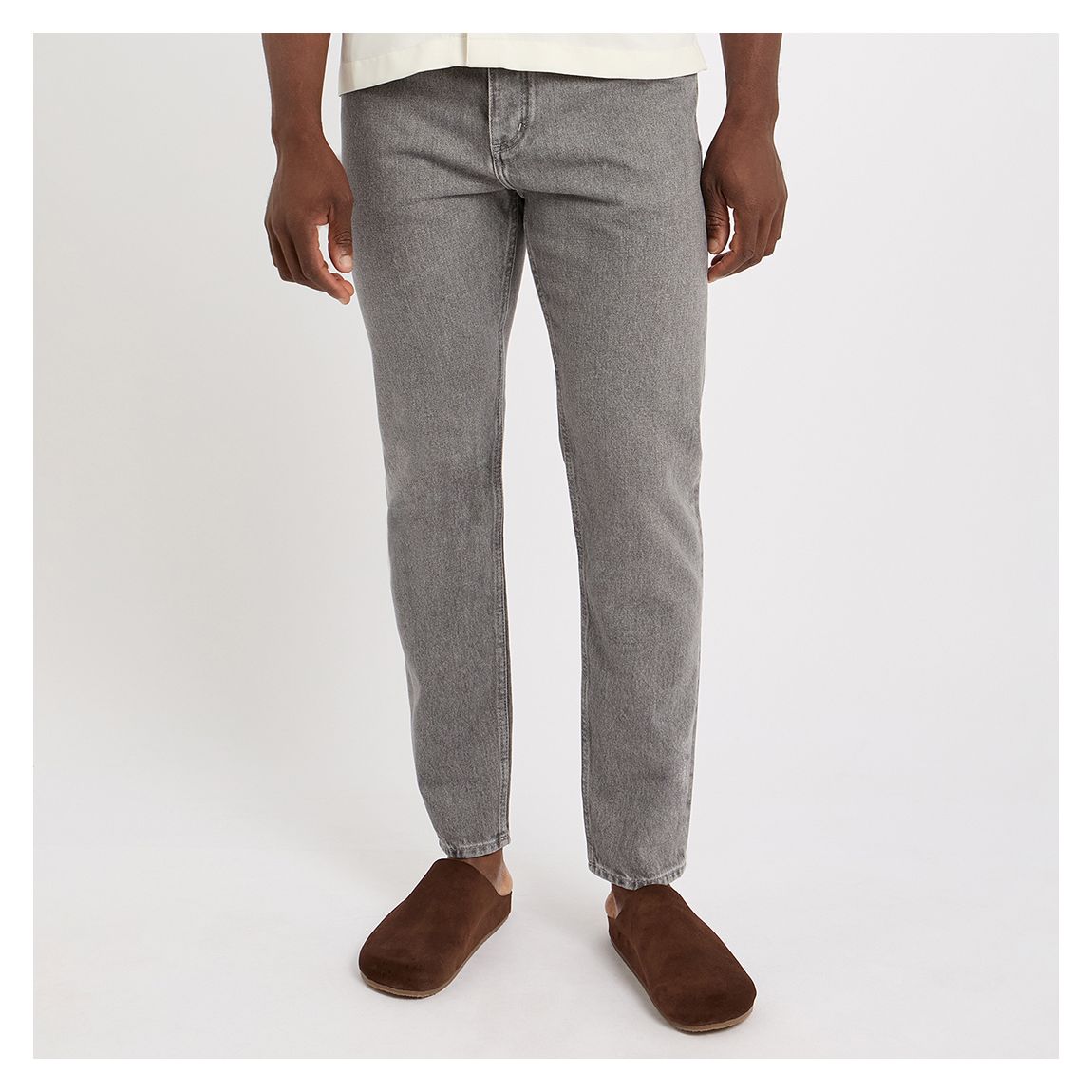 Grey John Reg Pre Con Recy Denim main product photo