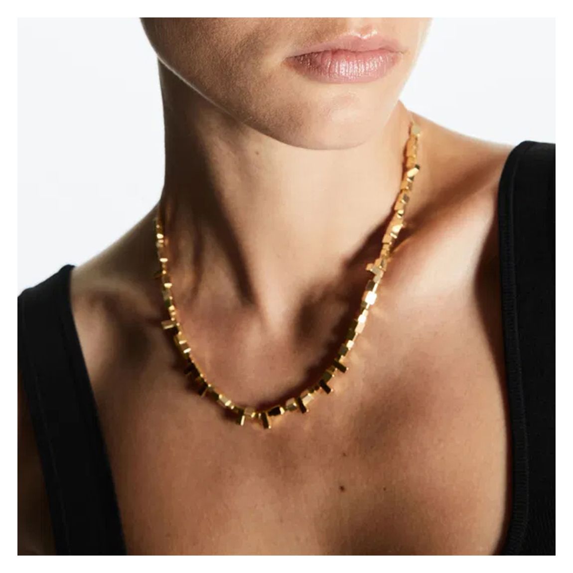 Gold Geometric Necklace main product photo