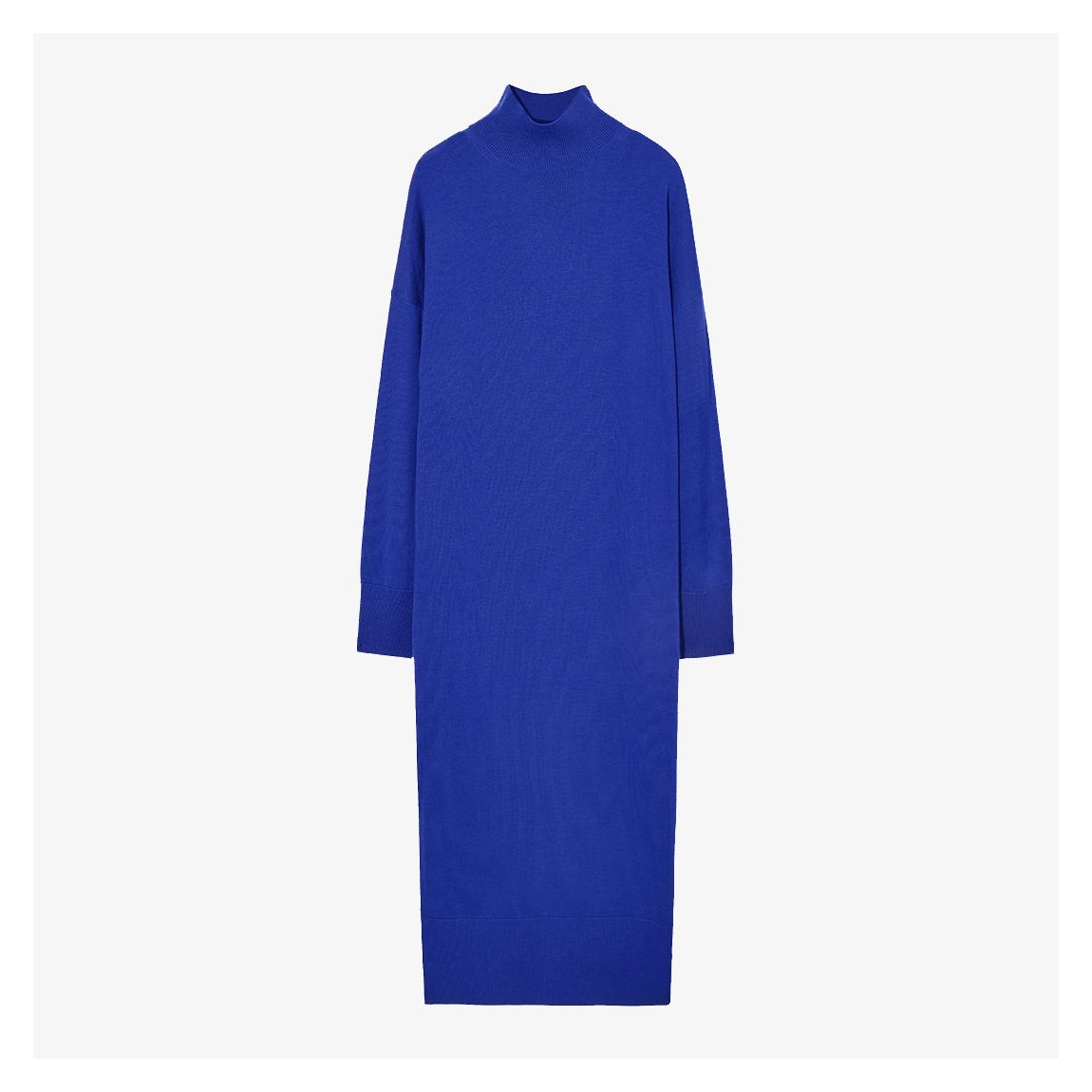Electric Blue Merino Wool Maxi Dress main product photo