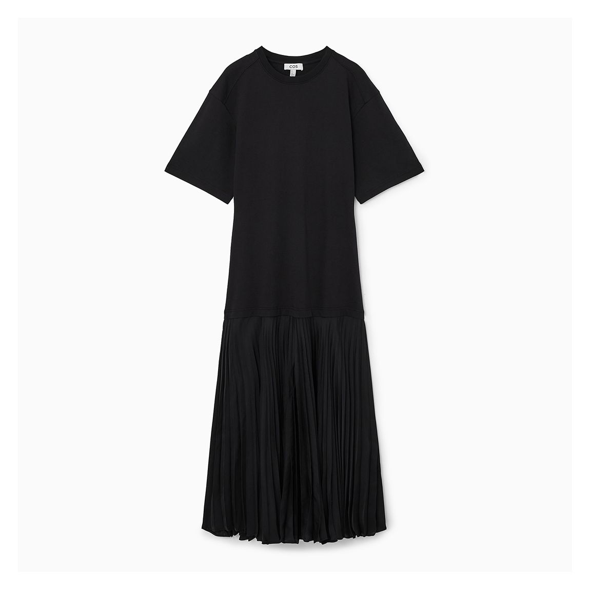Black Crinkle Pleat September Dress main product photo