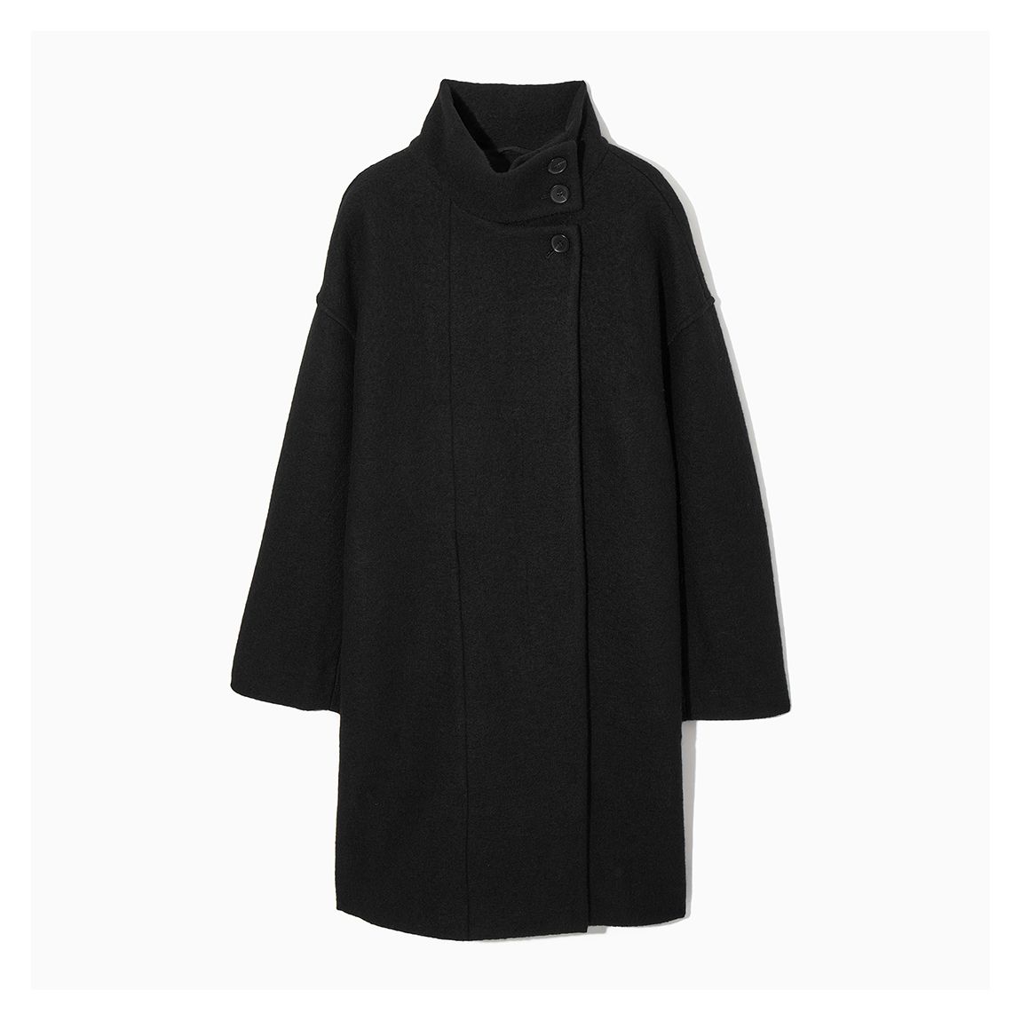 Black Noid Boiled Wool Coat main product photo
