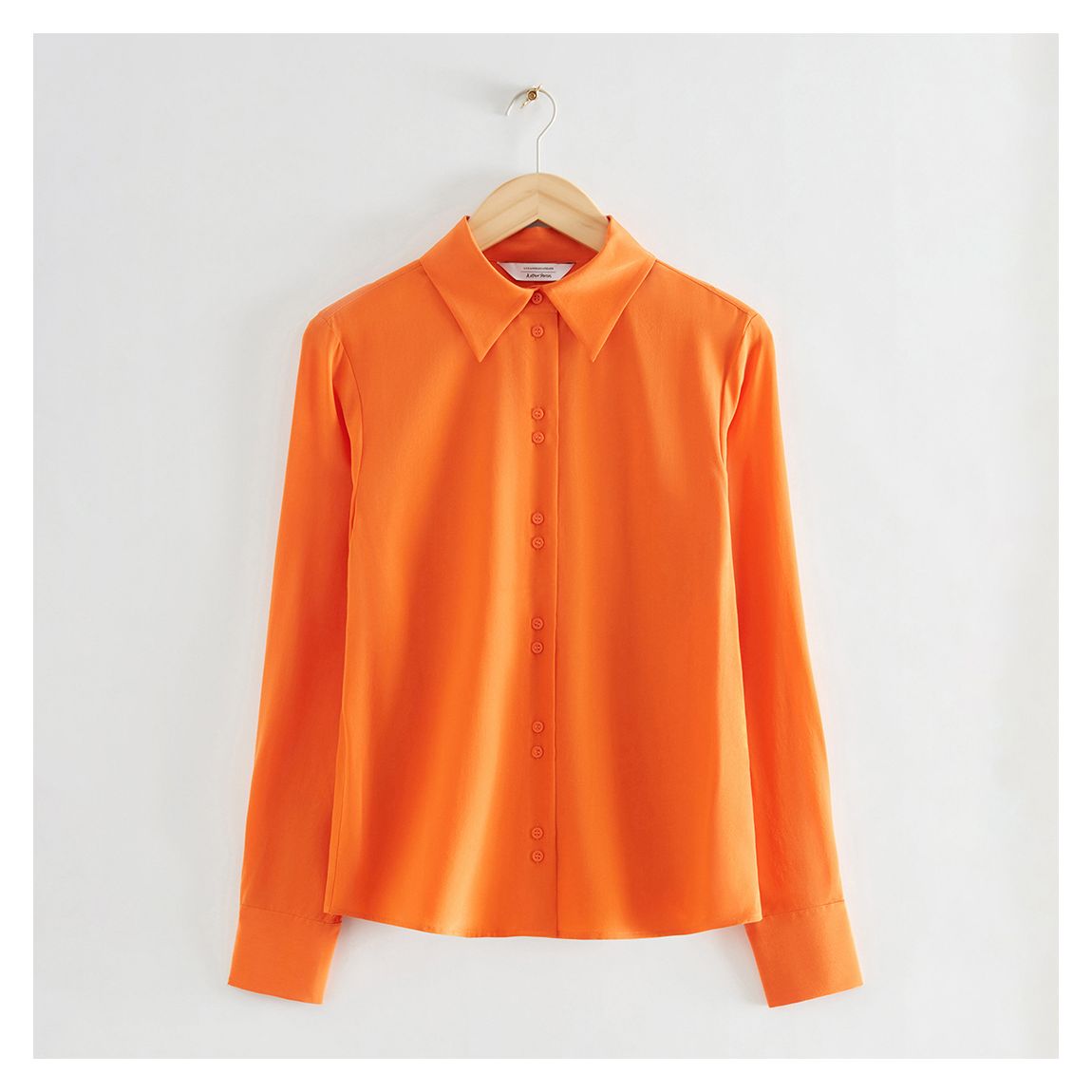 Orange Honeydew Silk Blouse main product photo