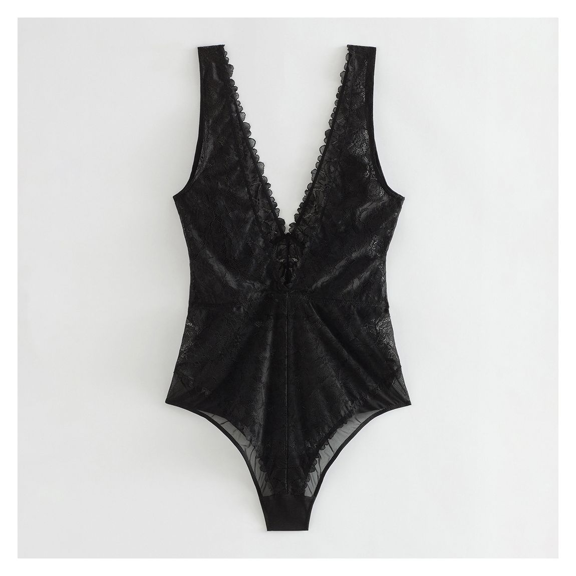 Black Laced Bodysuit main product photo