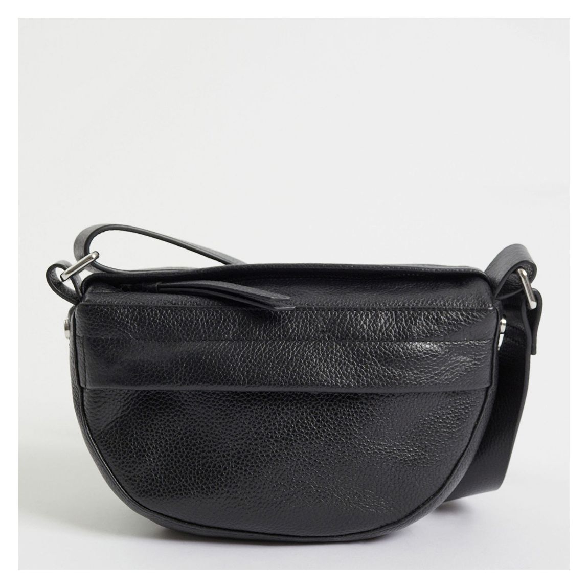 Black Leather Saddle Bag main product photo