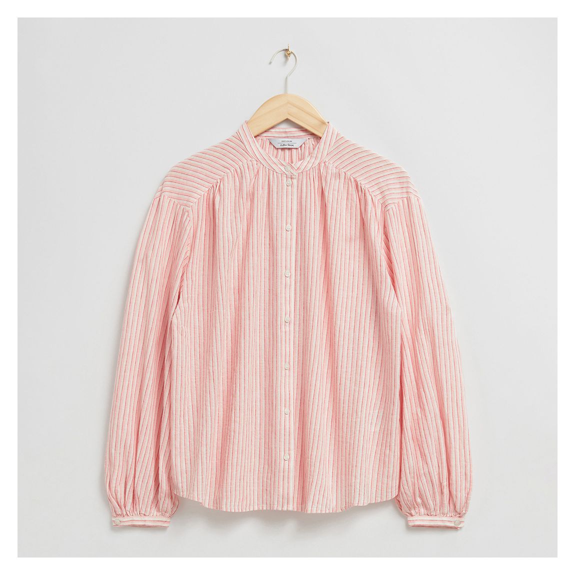 Red/White Pinstripe Blouse main product photo