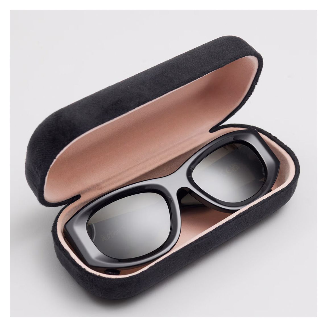 Black Chunky Rectangle Sunglasses main product photo
