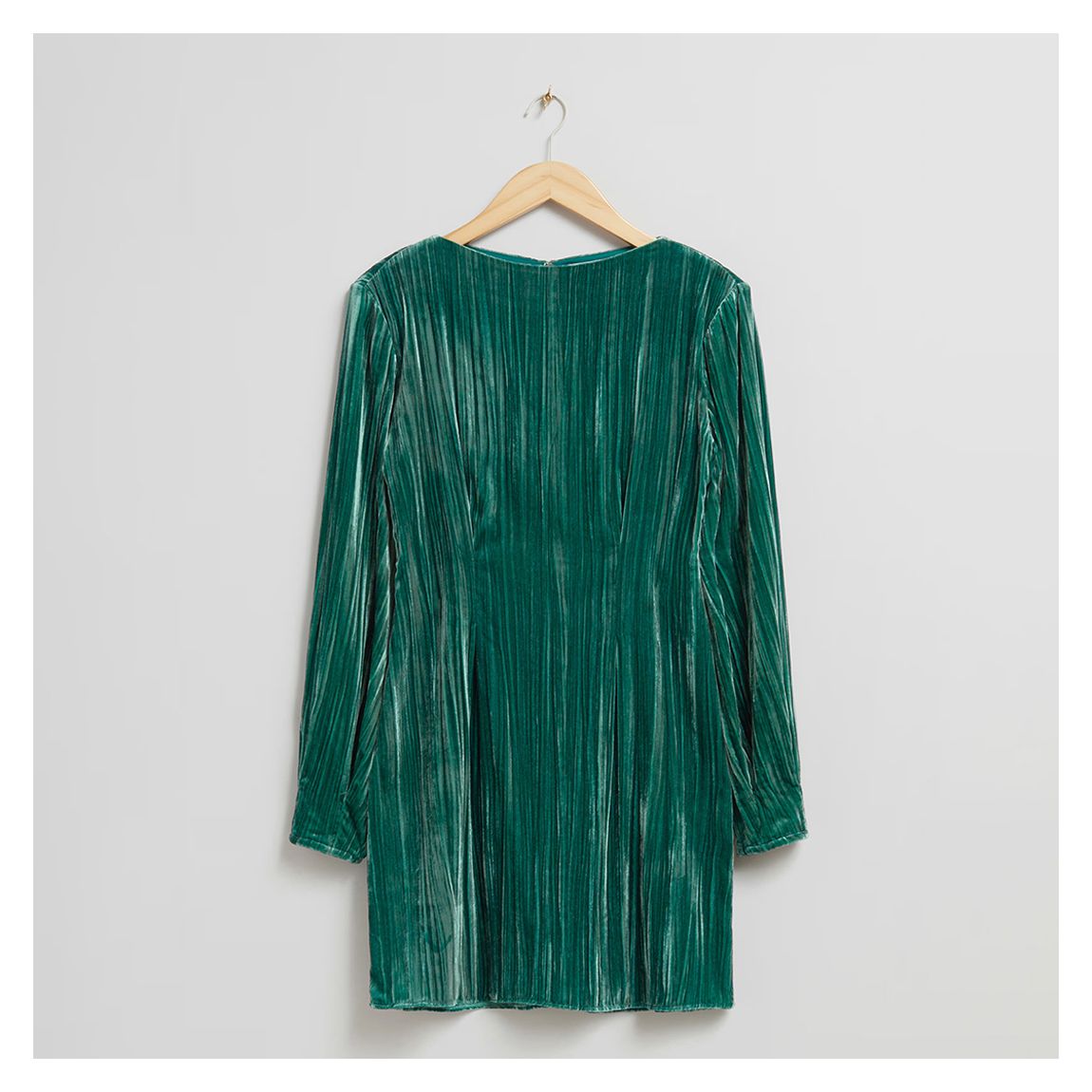 Green Long Sleeve Holly Mini dress main product photo
