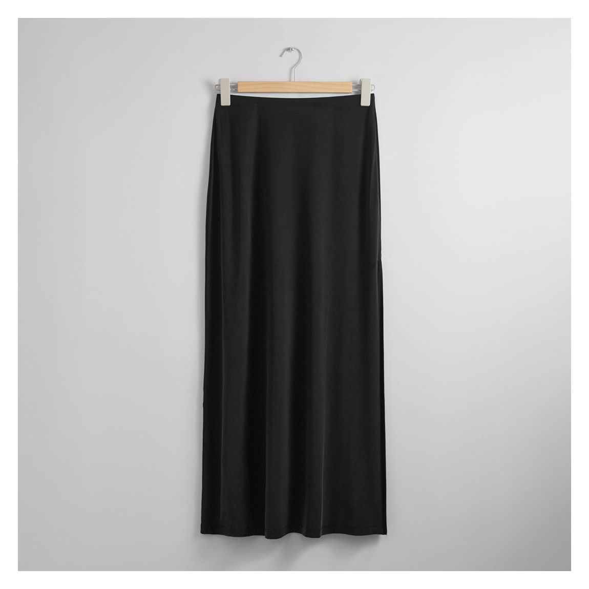 Black Floaty Maxi Skirt main product photo