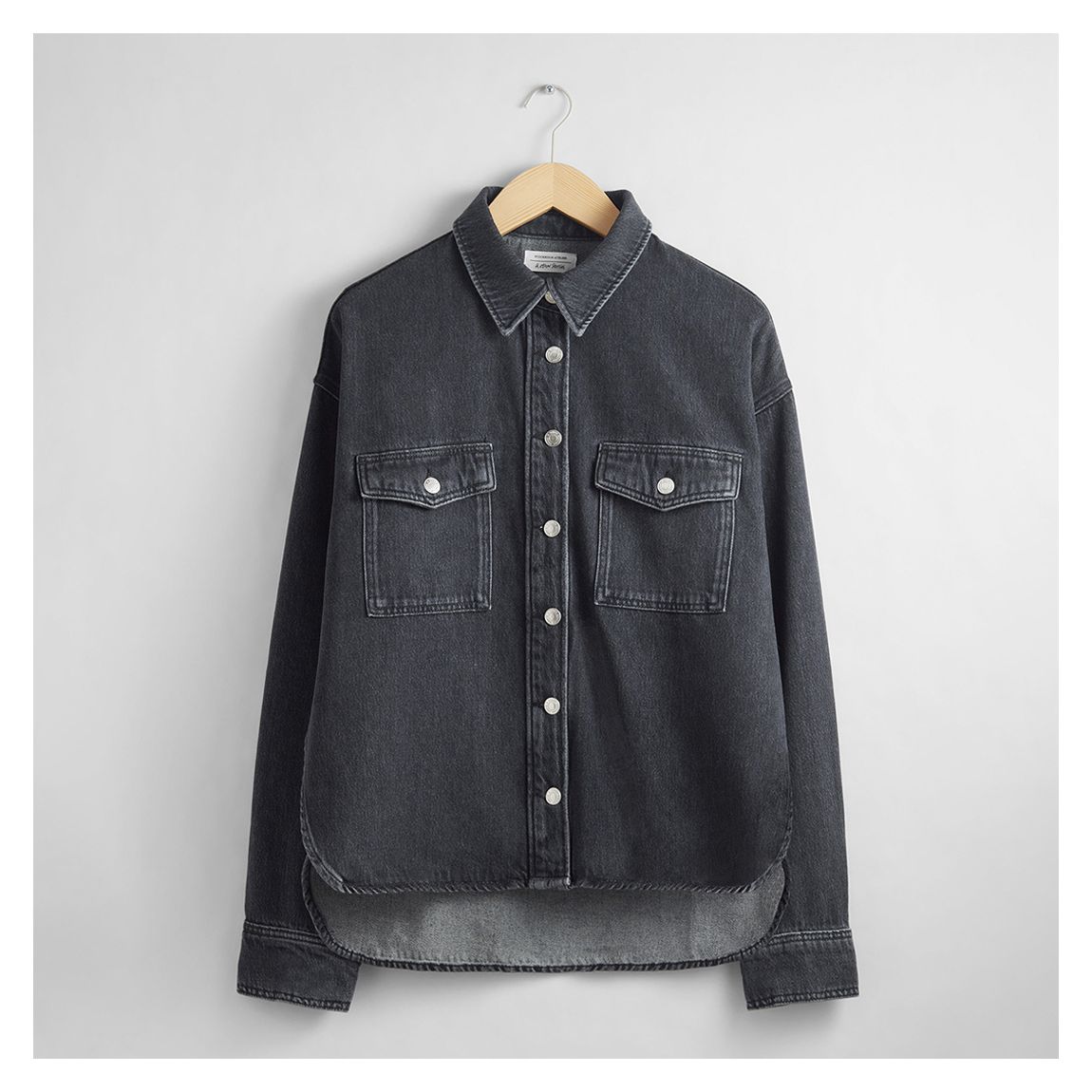 Black Wash Denim Shirt main product photo