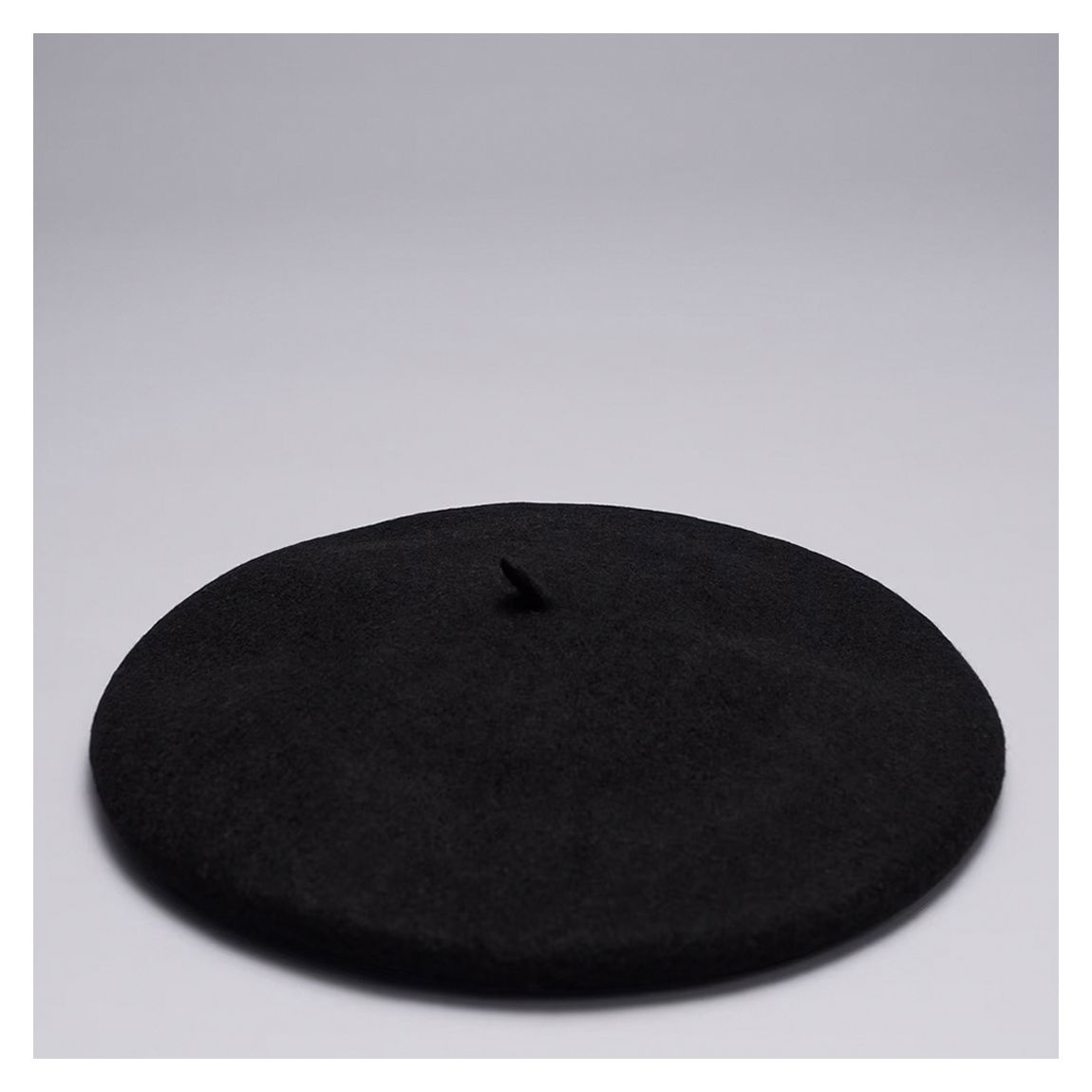 Black Wool Beret main product photo