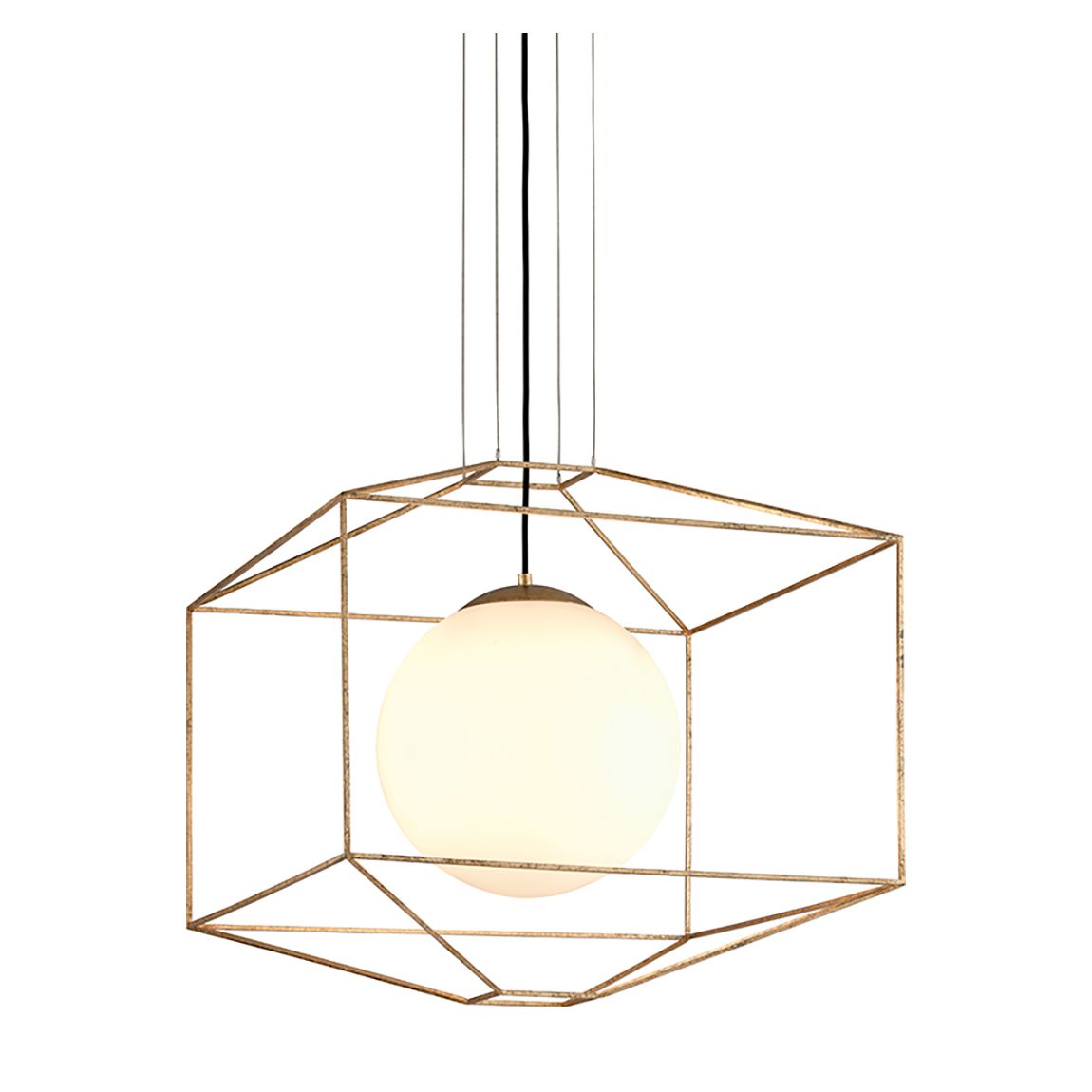 Silhouette Chandelier, Small, Gold main product photo