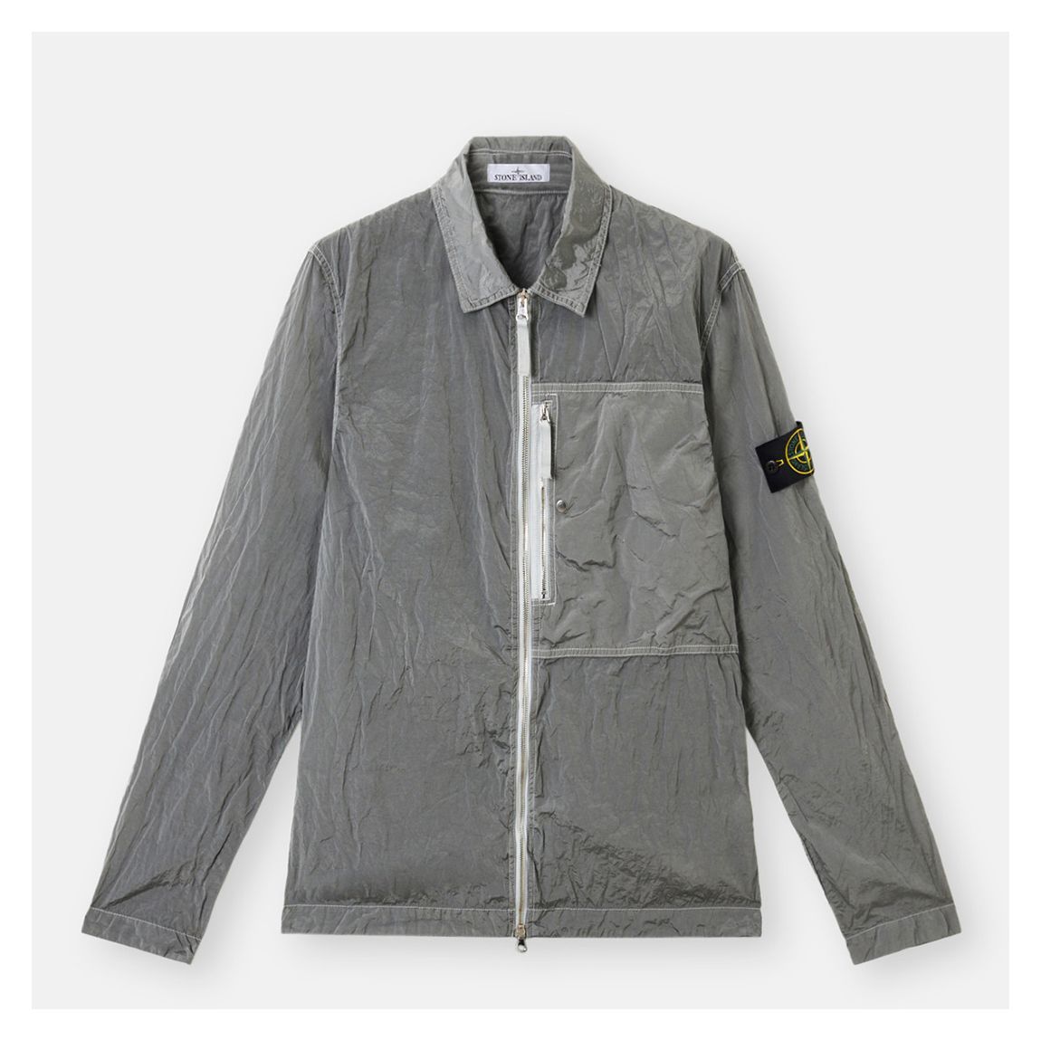 Grey Nylon Overshirt main product photo