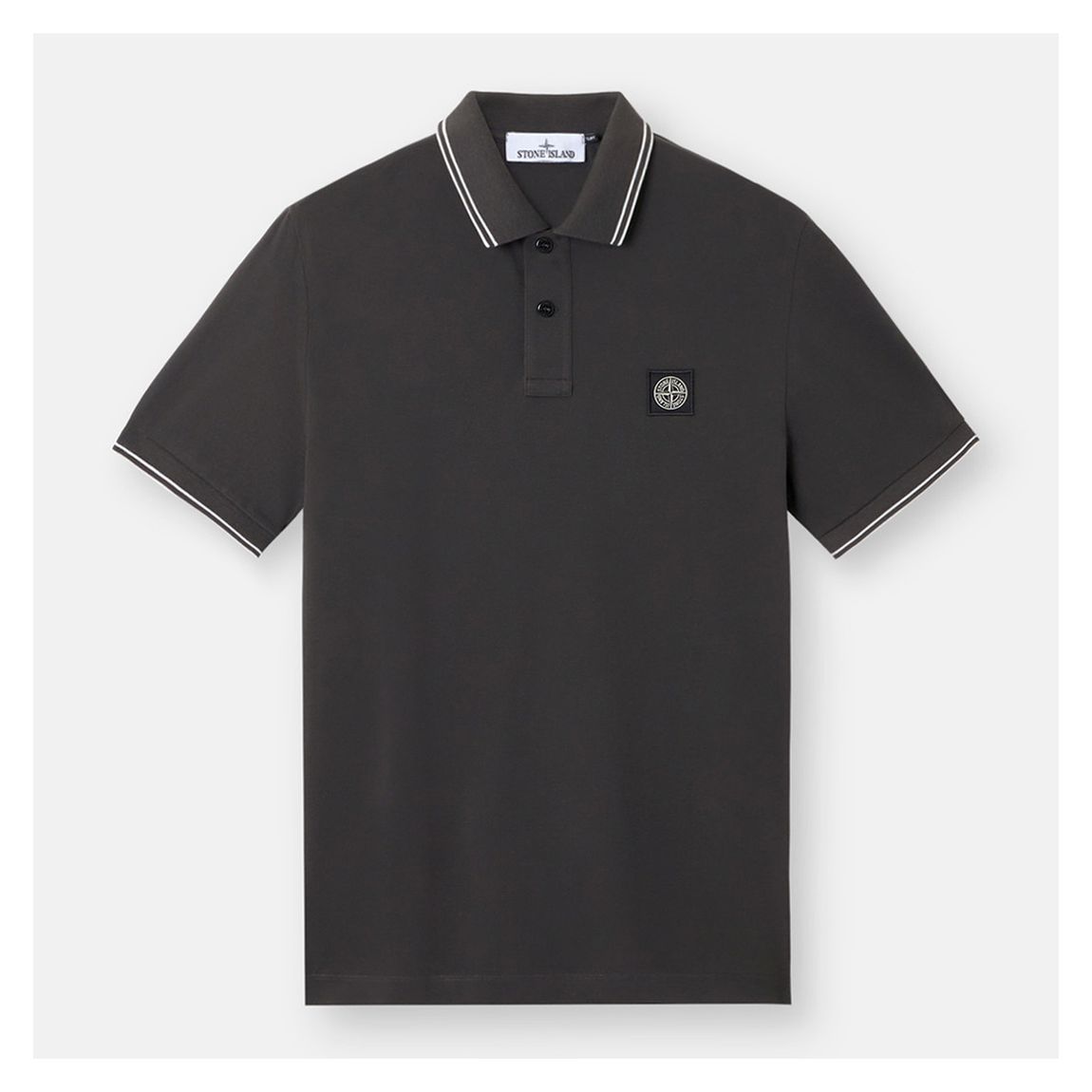 Charcoal Tipped Polo Shirt main product photo