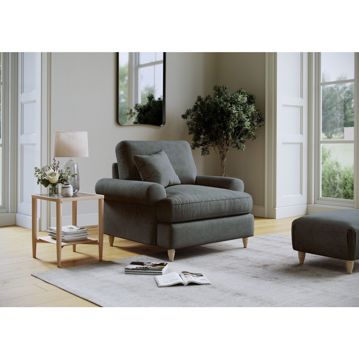 Brentwood Armchair Faro Slate main product photo