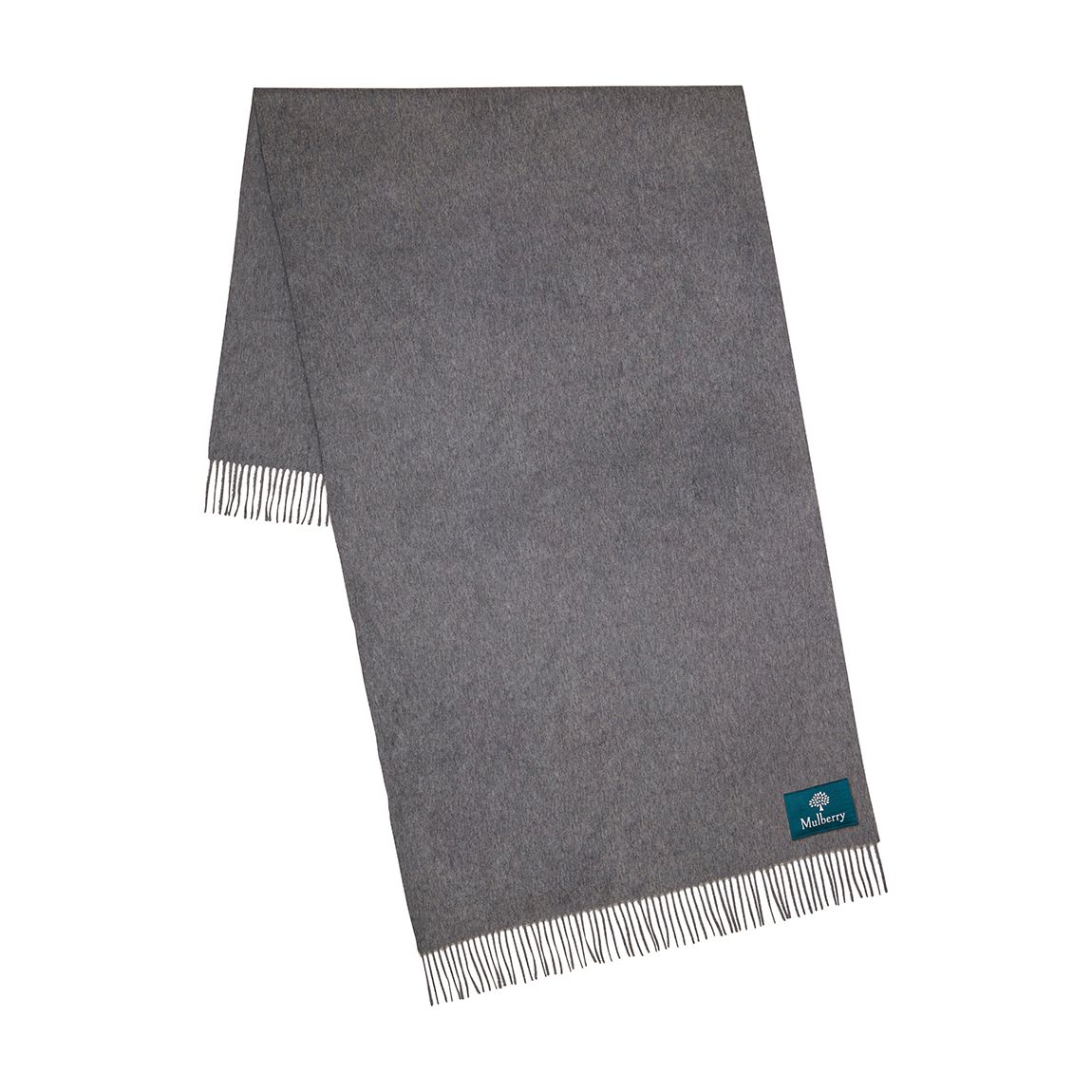 Grey Melange Solid Merino Wool Scarf main product photo