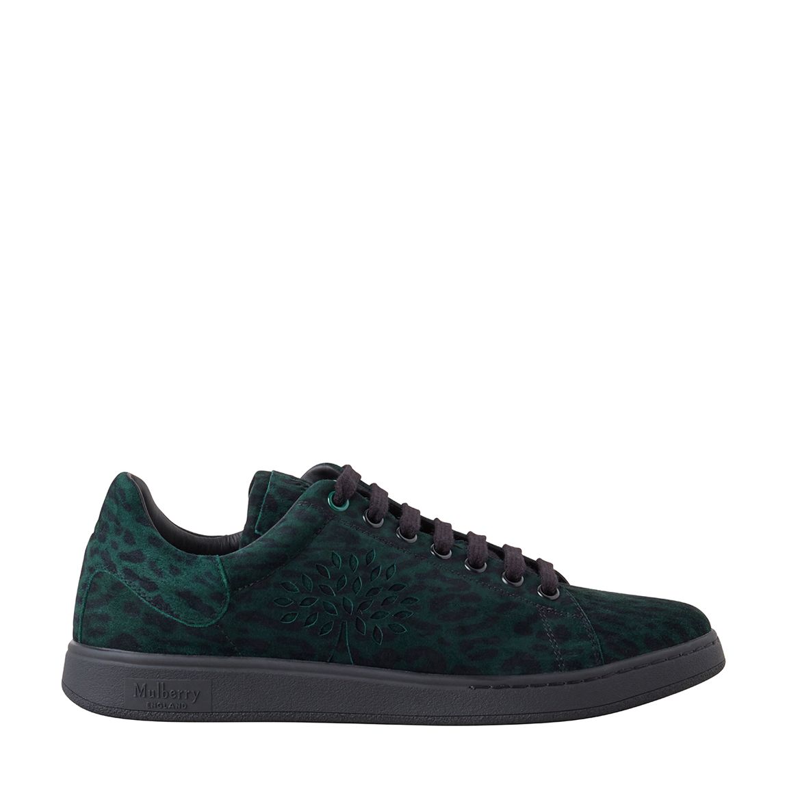 Mulberry Green and Black Tree Tennis Trainers main product photo