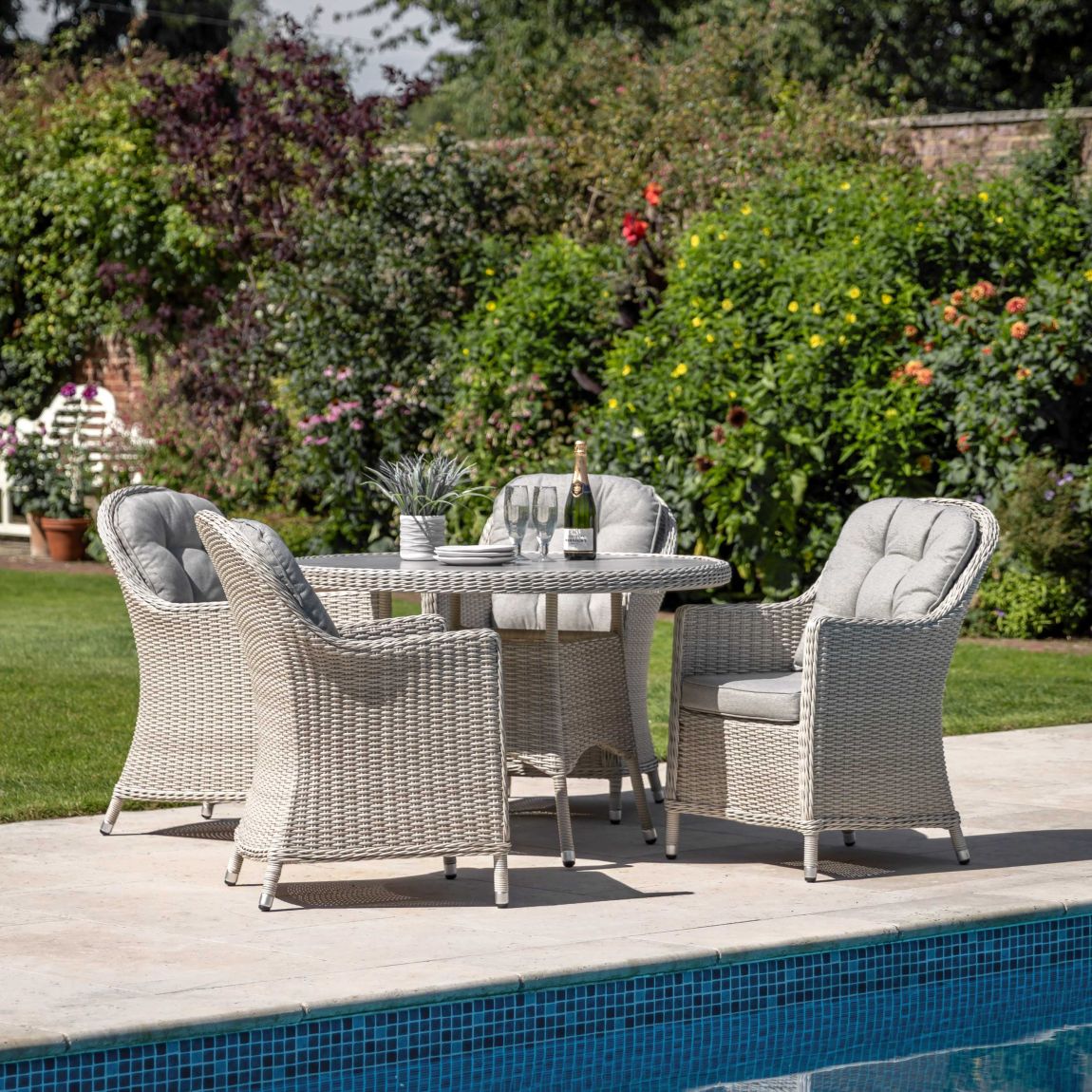 Clifton 4 Seater Round Dining Set main product photo