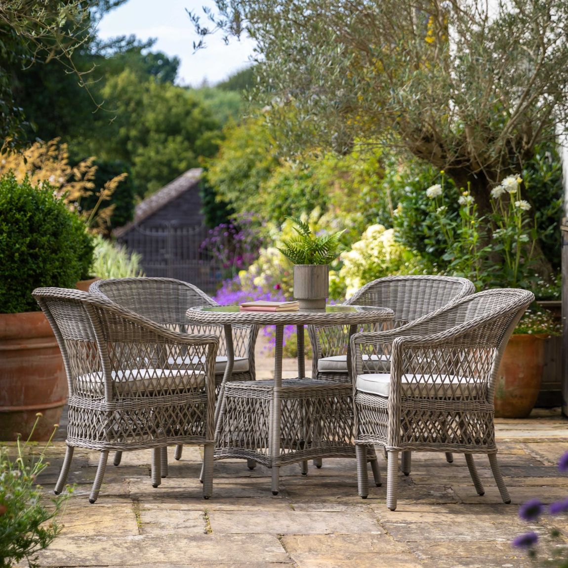 Kelsey 4 Seater Round Dining Set main product photo
