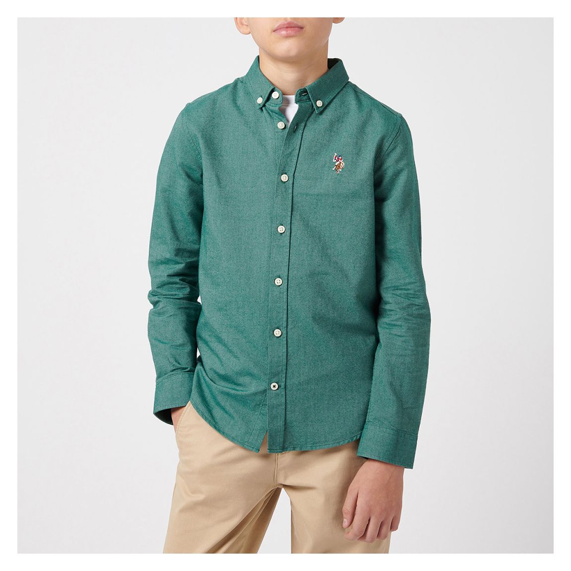 Green Oxford Long Sleeve Shirt main product photo