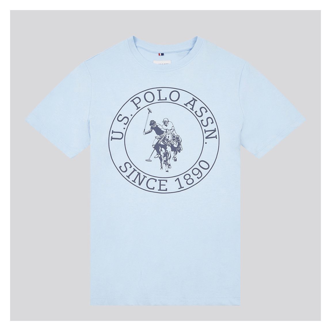 Light Blue USPA Circle Printed T-Shirt main product photo