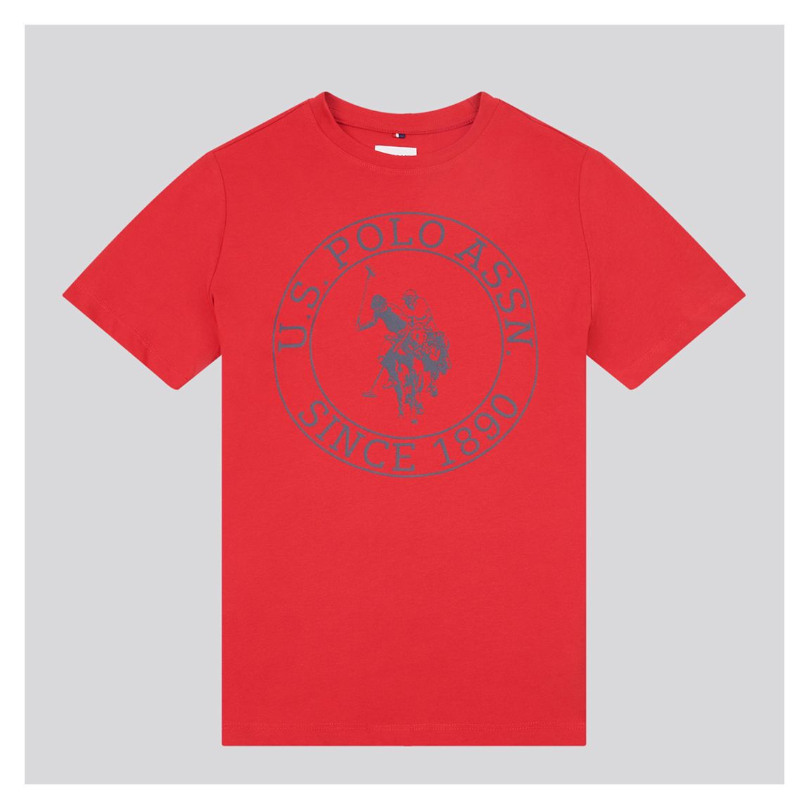 Red USPA Circle Printed T-Shirt main product photo