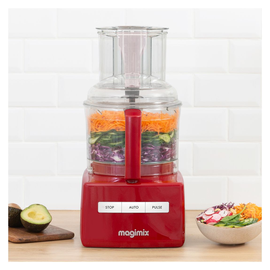 Red Food Processor 5200XL, 1.8L main product photo