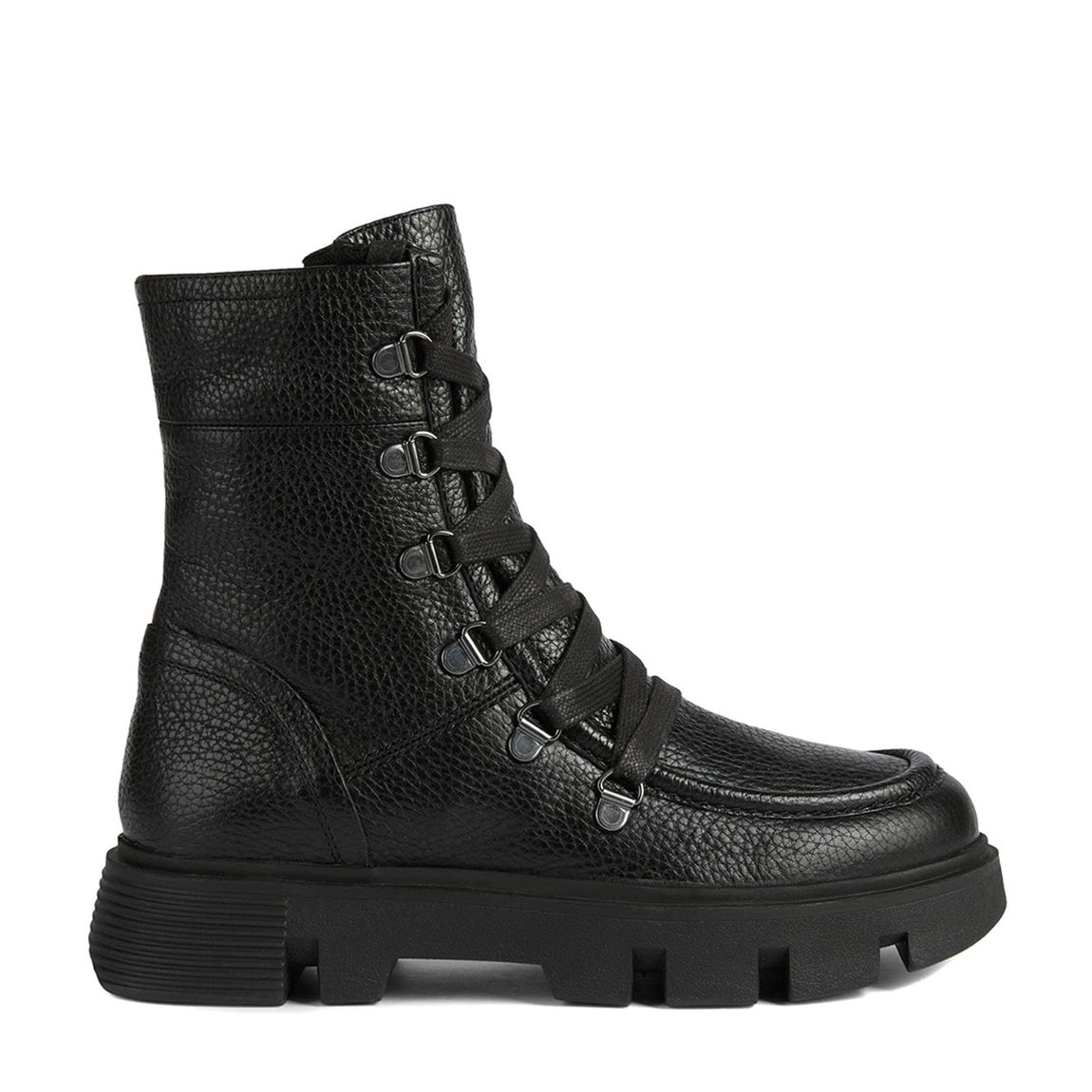 Black Leather Vilde Ankle Boot main product photo