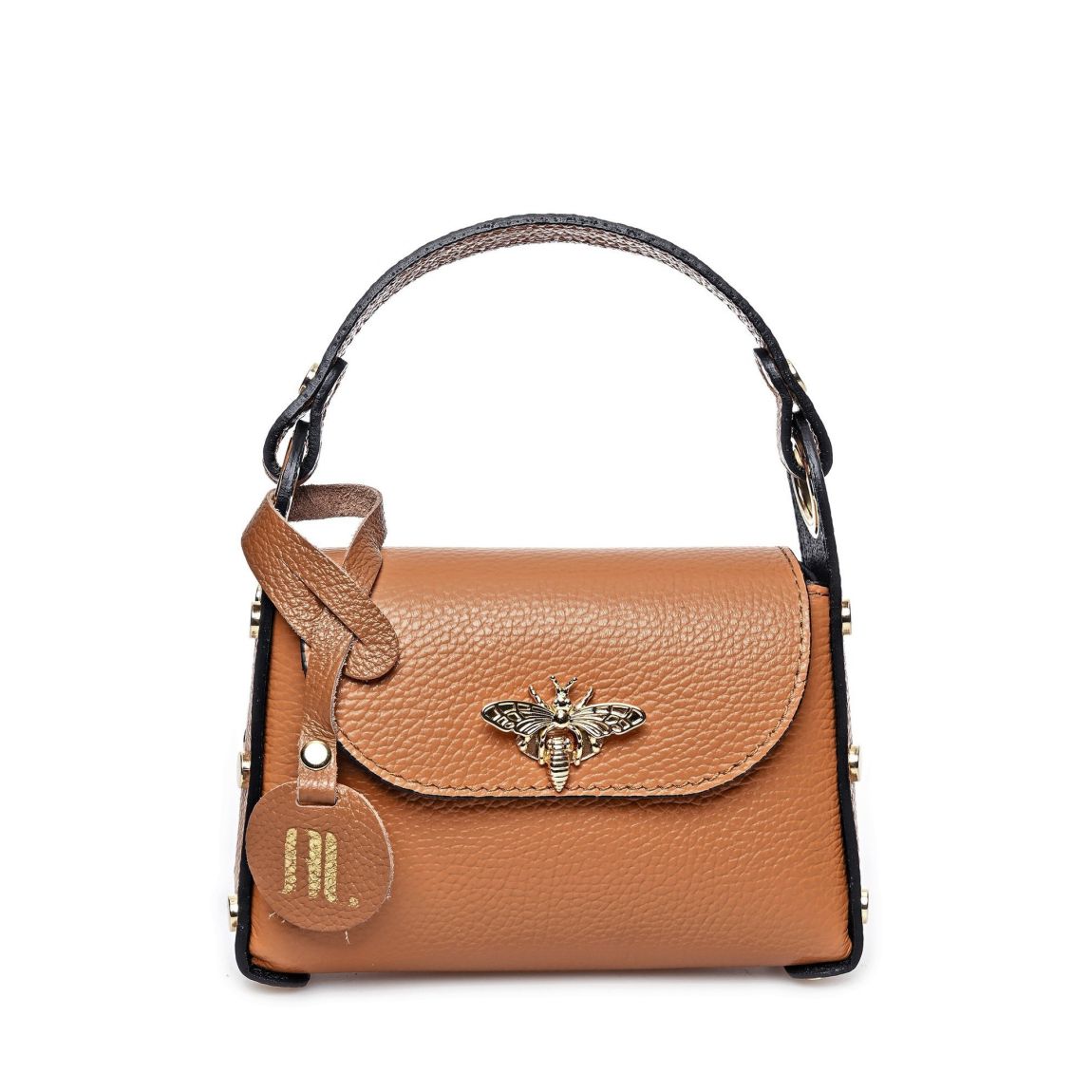 Brown Italian Leather Top Handle Bag main product photo