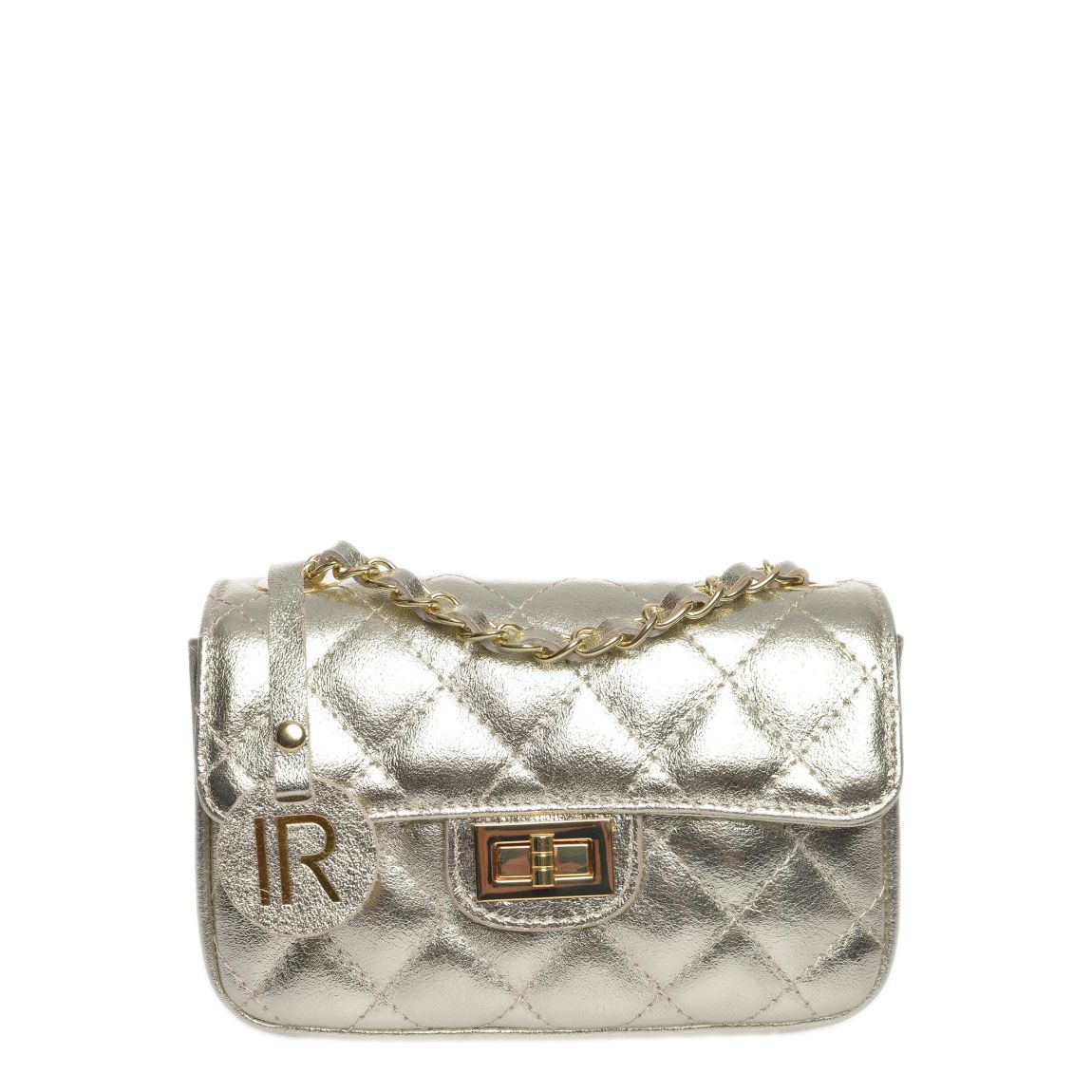Gold Italian Leather Crossbody Bag main product photo