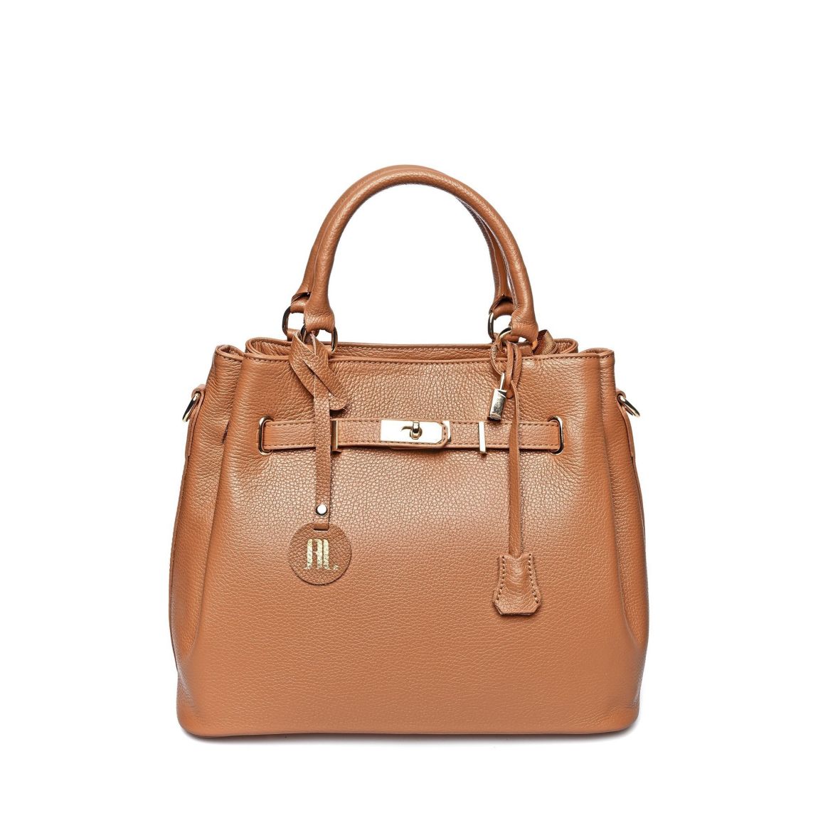 Brown Italian Leather Handbag main product photo