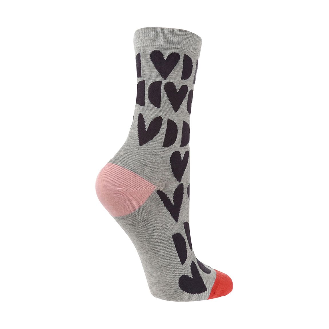 Jacquard Grey 1 Pack With Charcoal Heart & Moon Print main product photo