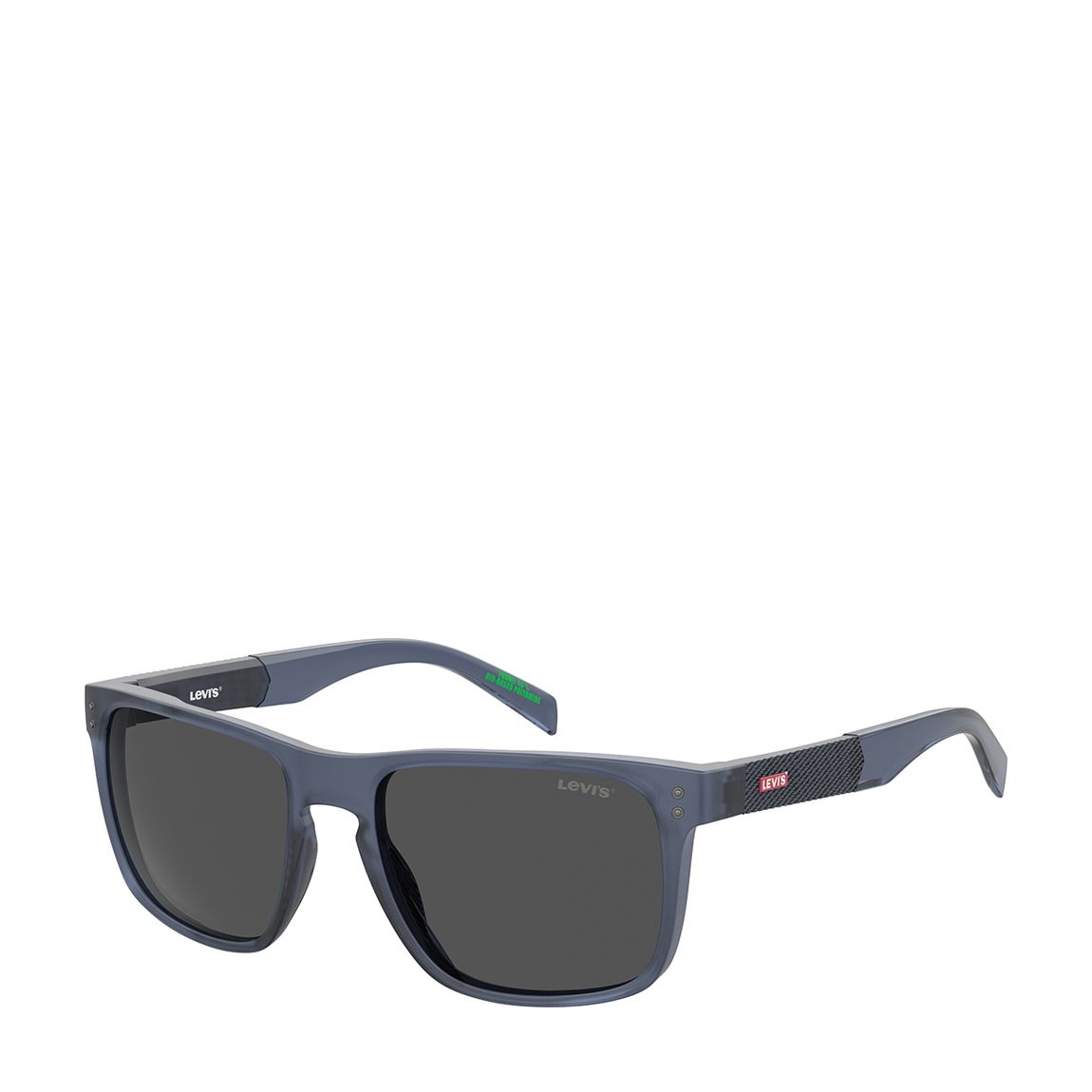 Matte Blue Rectangular Sunglasses 56mm main product photo