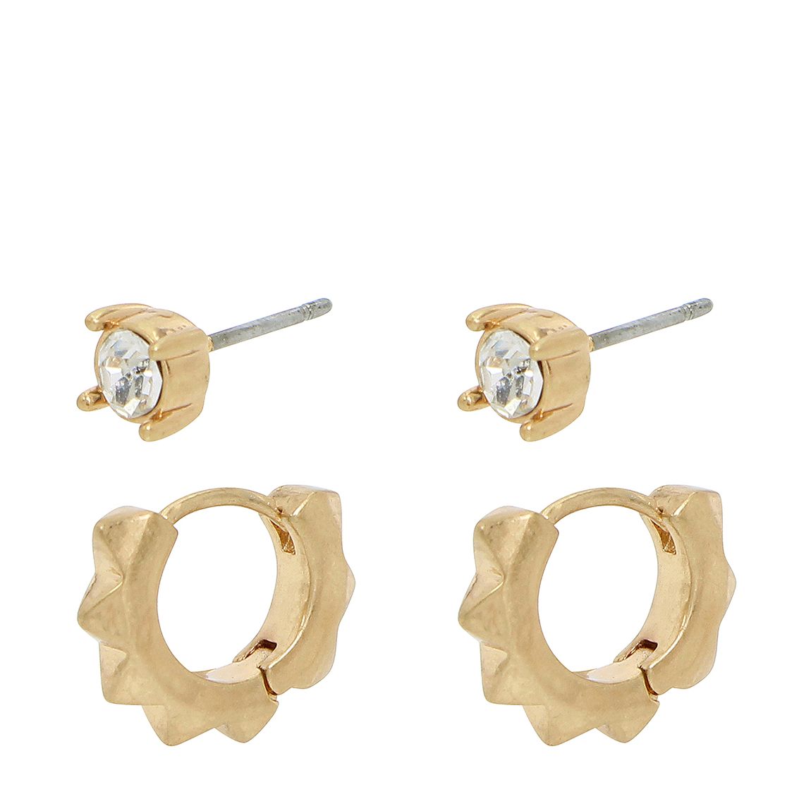 Gold Pyramid Earring Set main product photo