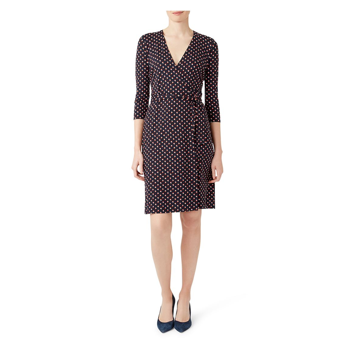 Navy Delilah Wrap Dress main product photo