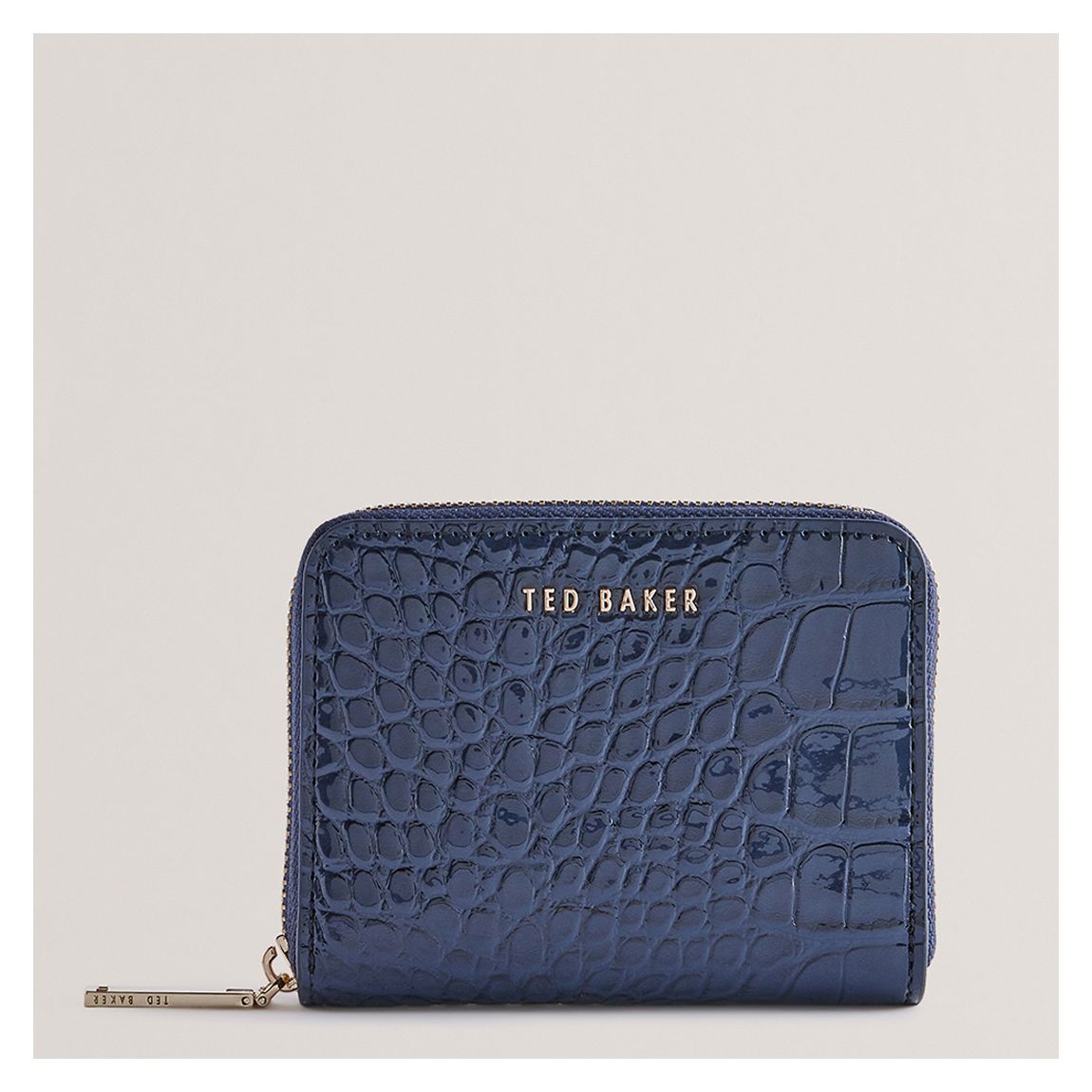 Blue Croc Effect Purse main product photo