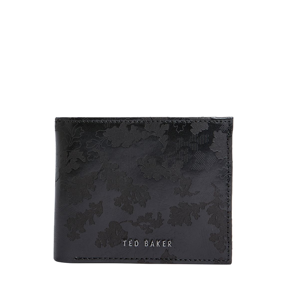 Black Beney Etched Bifold Leather Wallet main product photo
