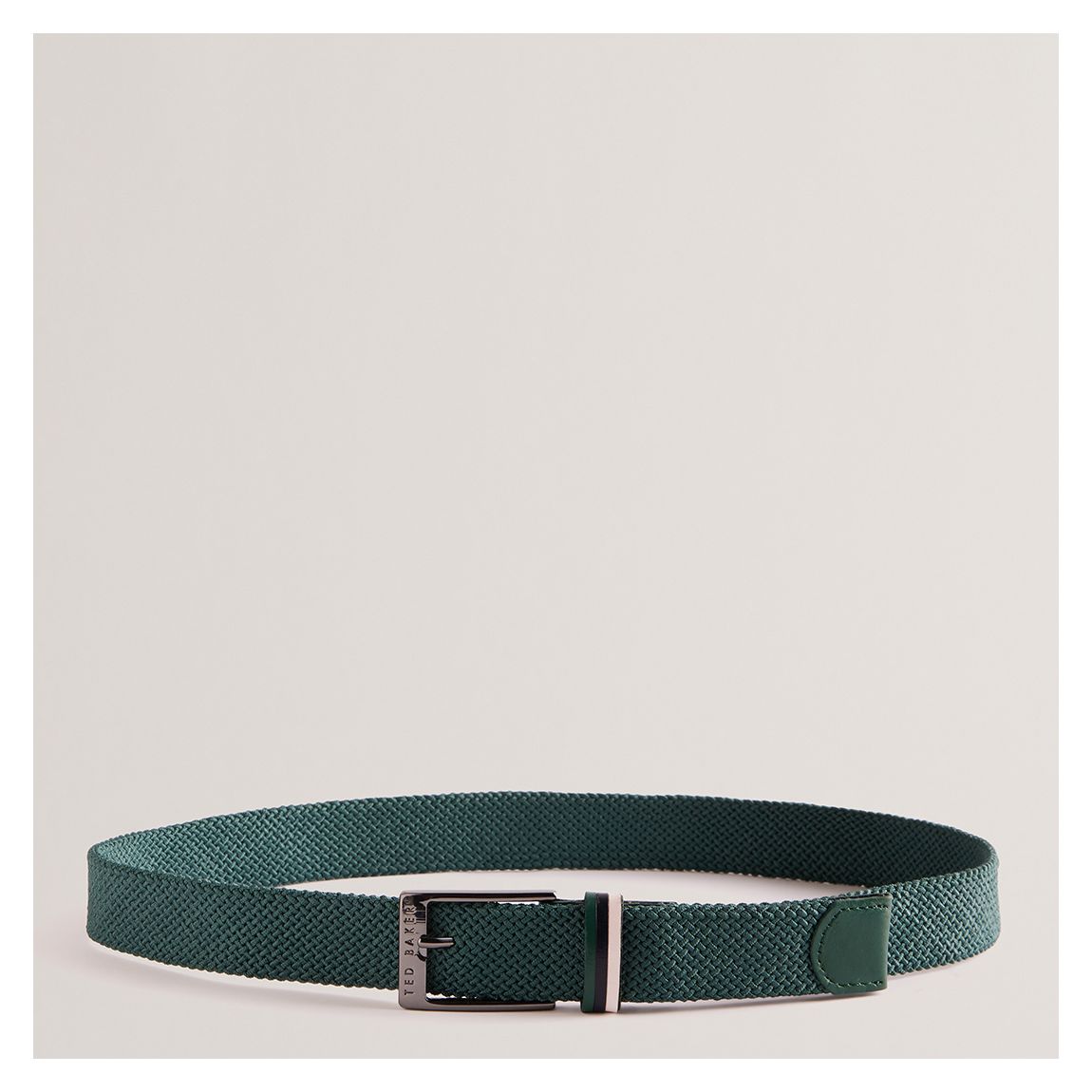 Green Woven Leather Elasticated Belt main product photo
