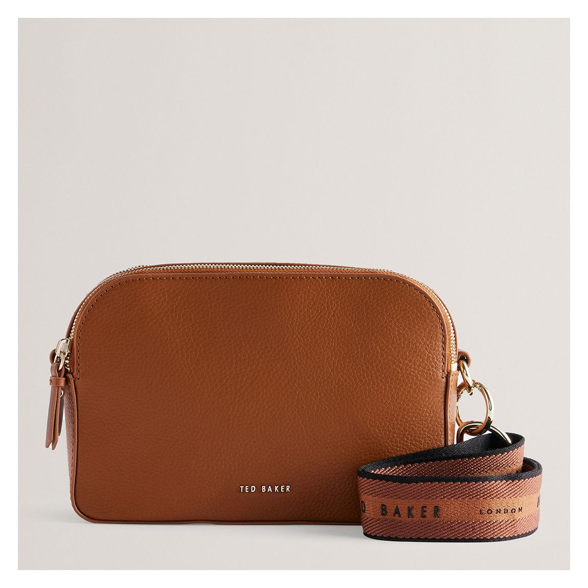Brown Darcelo Webbing Leather Bag main product photo