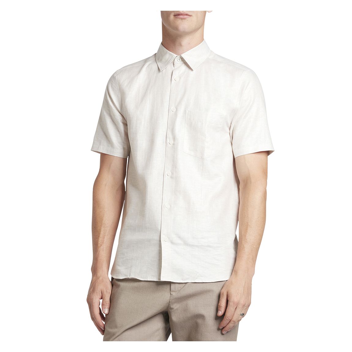 Beige Palomas Linen Shirt main product photo