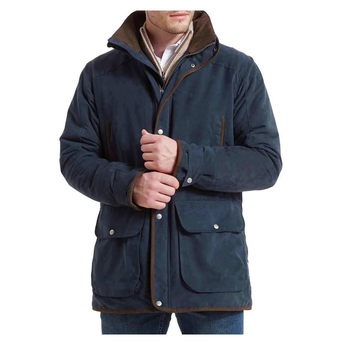 Navy Oundle Country Coat main product photo
