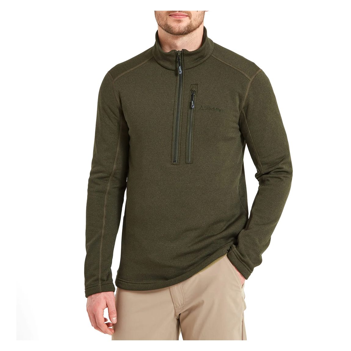 Dark Olive Annan II Technical Quarter Zip main product photo