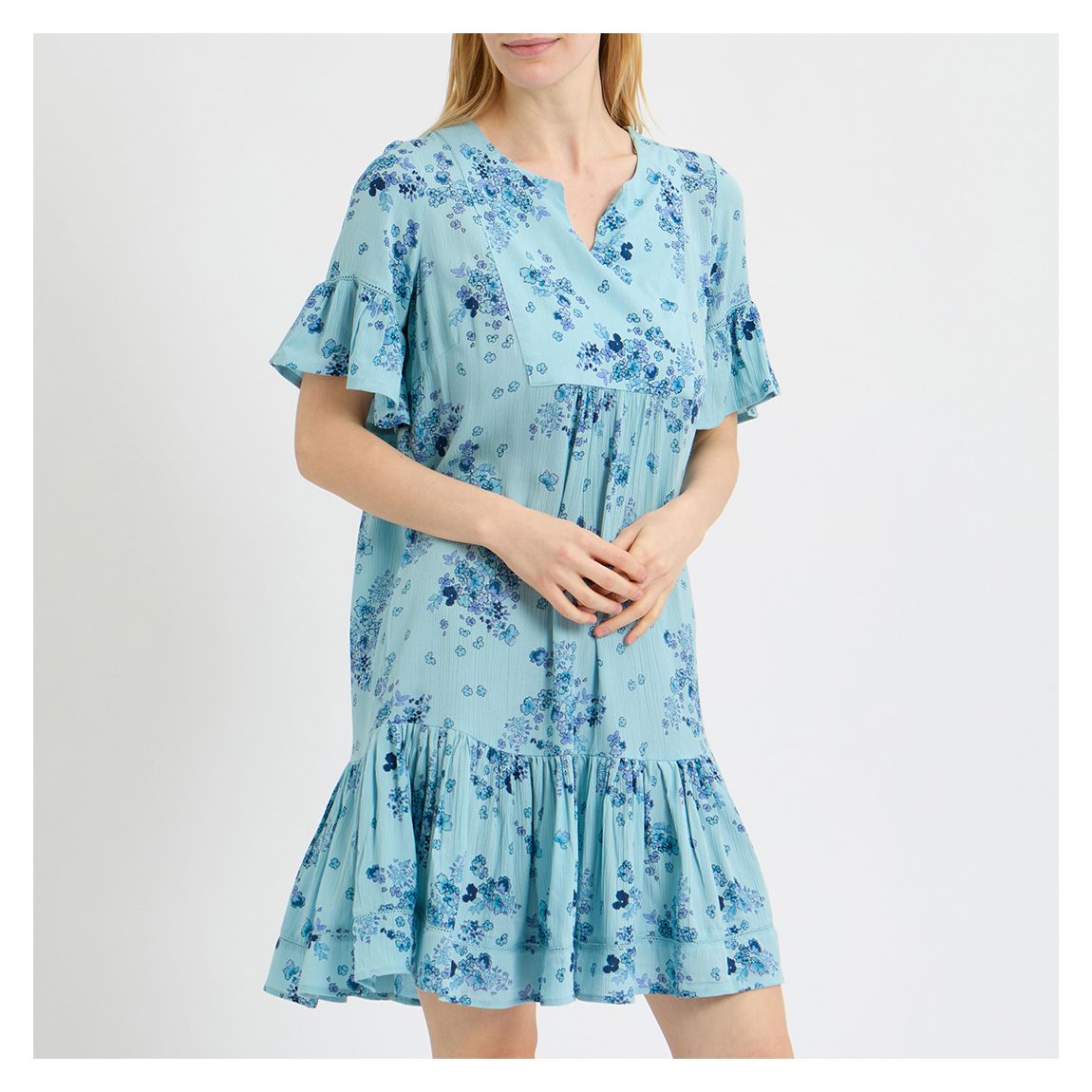 Light Blue Kaftan Beach Dress main product photo